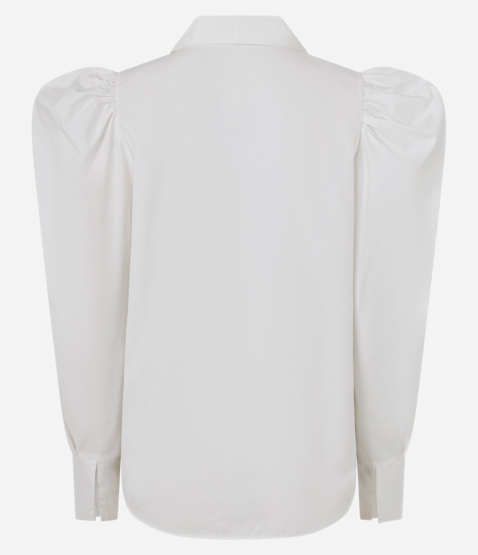 Blusa em Tricoline com Manga Volumosa e Gola Laço Branco 7