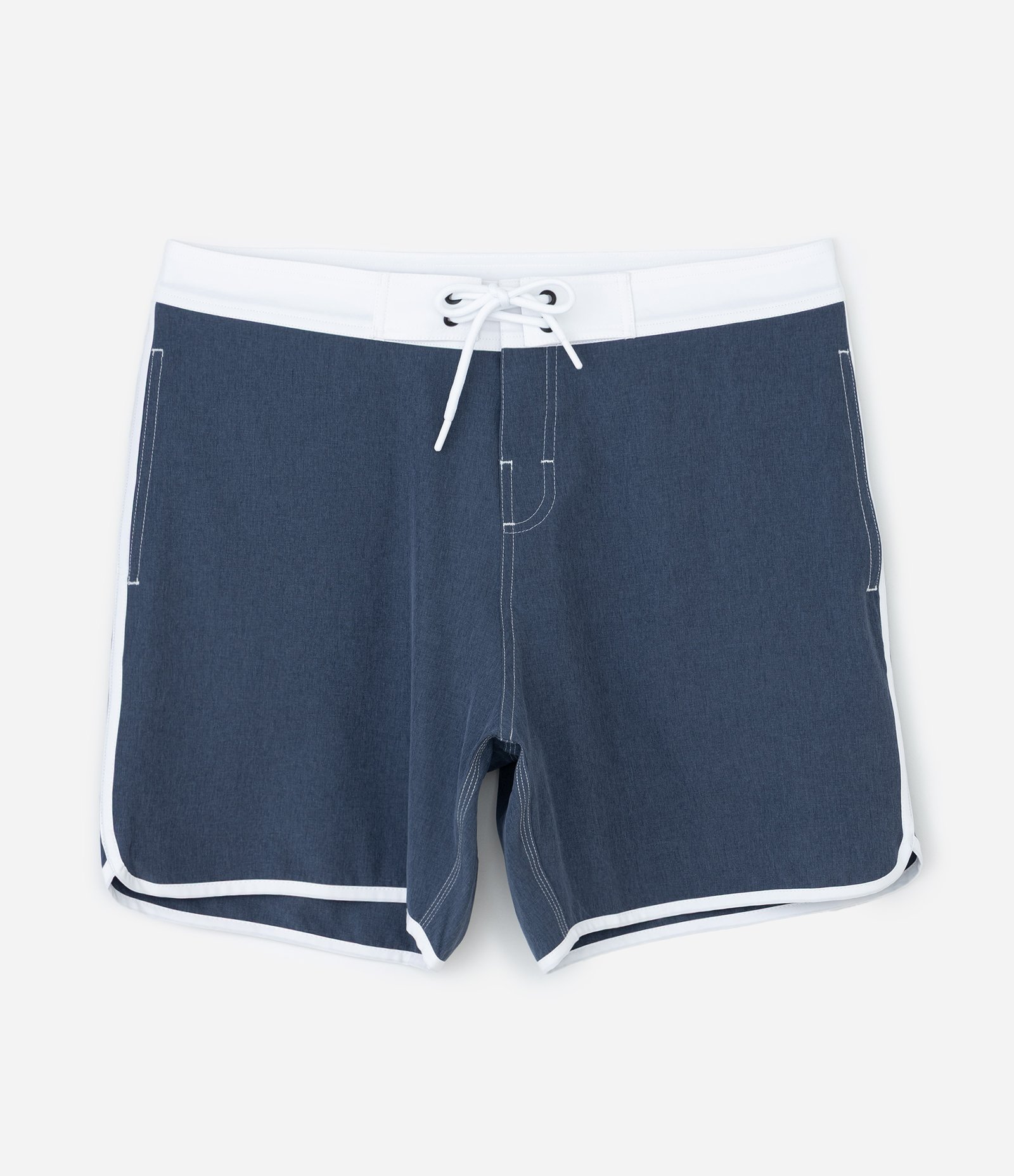 Bermuda de Banho com Linha na Barra e Lateral Azul 1