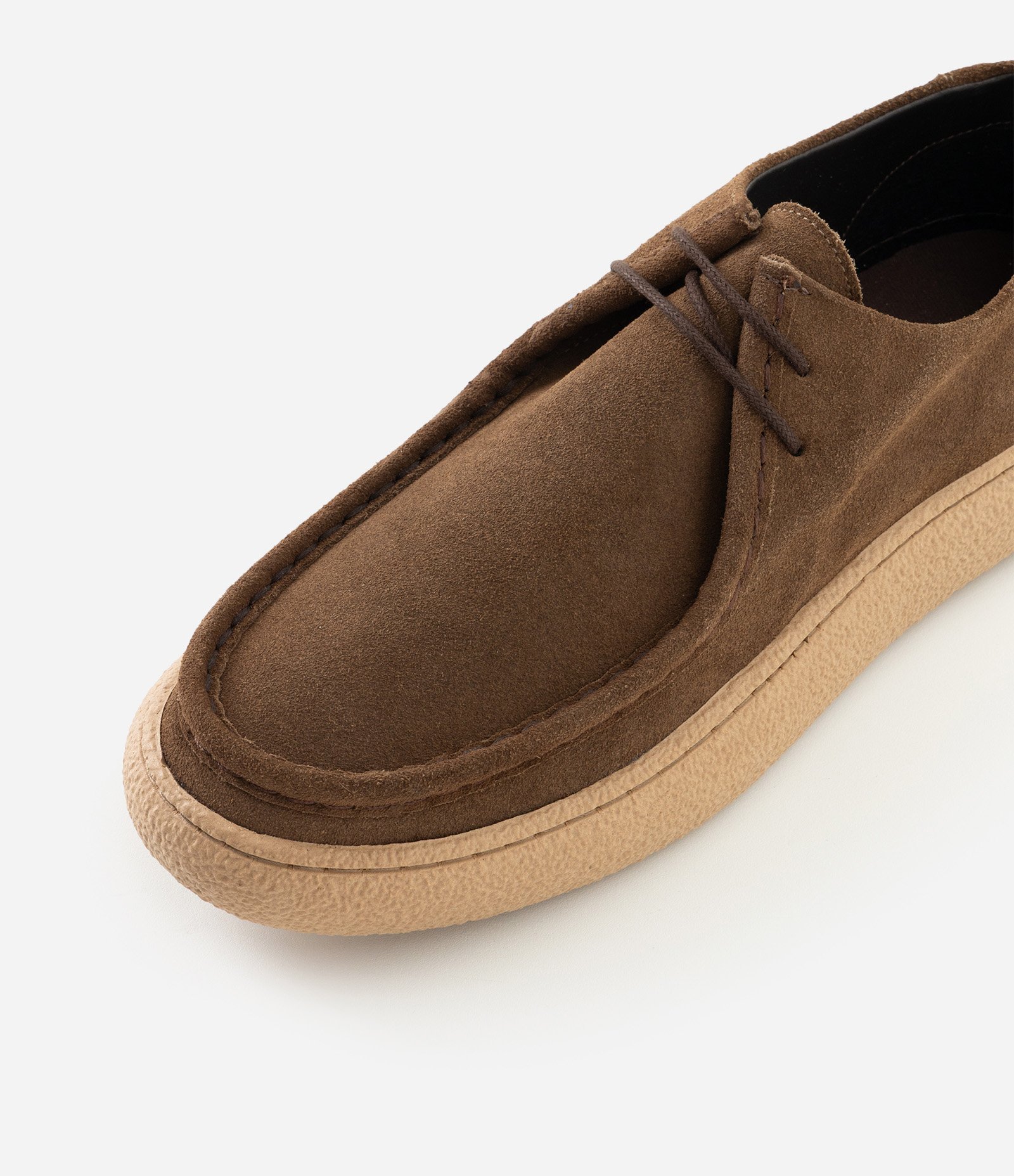 Tênis Casual Moc Toe em Couro Camurça Marrom 5