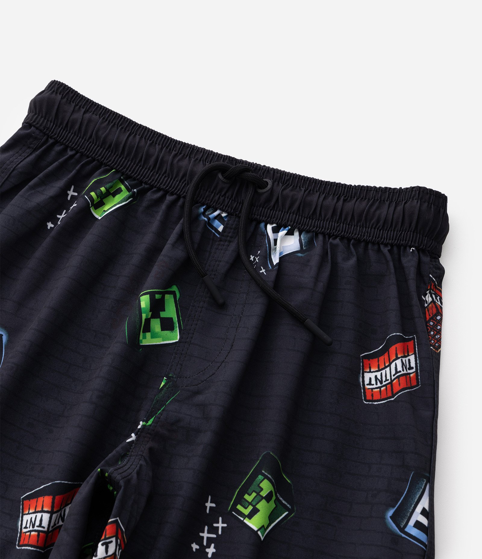 Bermuda Infantil com Estampa Fullprint Minecraft – Tam 5 a 14 Anos Preto 5