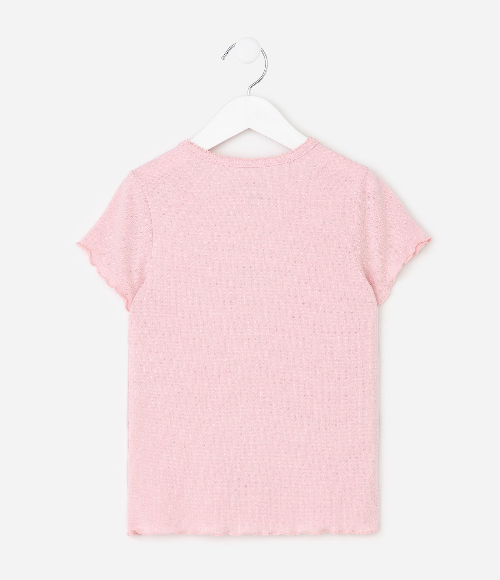 Pijama Curto Infantil em Ribana com Estampa Floral – Tam 5 a 14 Anos Rosa Claro 4