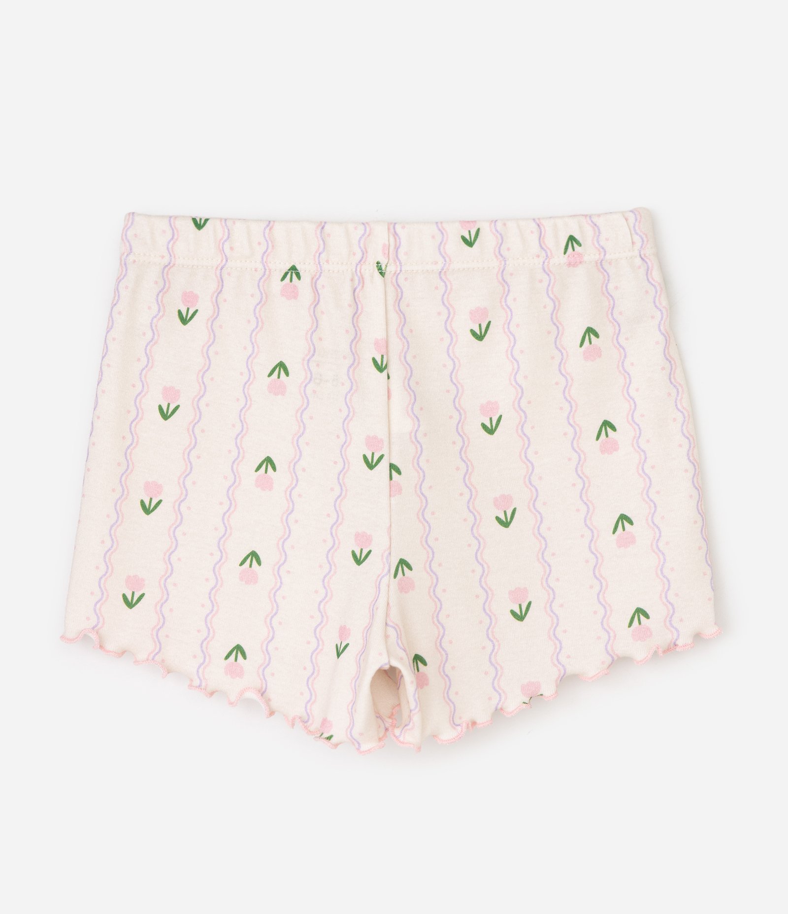 Pijama Curto Infantil em Ribana com Estampa Floral – Tam 5 a 14 Anos Rosa Claro 7