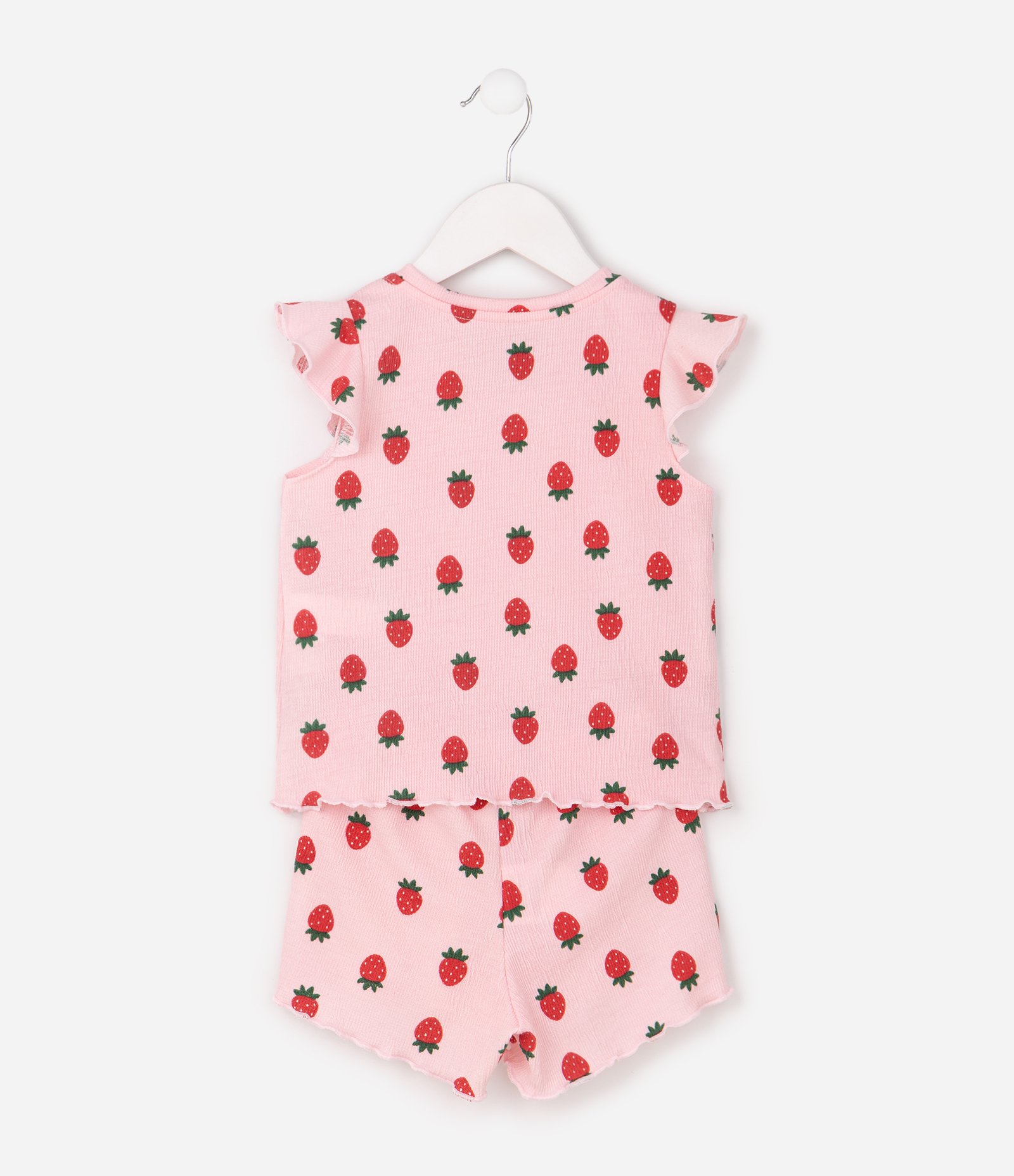 Pijama Infantil com Estampa Fullprint Morangos – Tam 2 a 6 Anos Rosa Claro 3