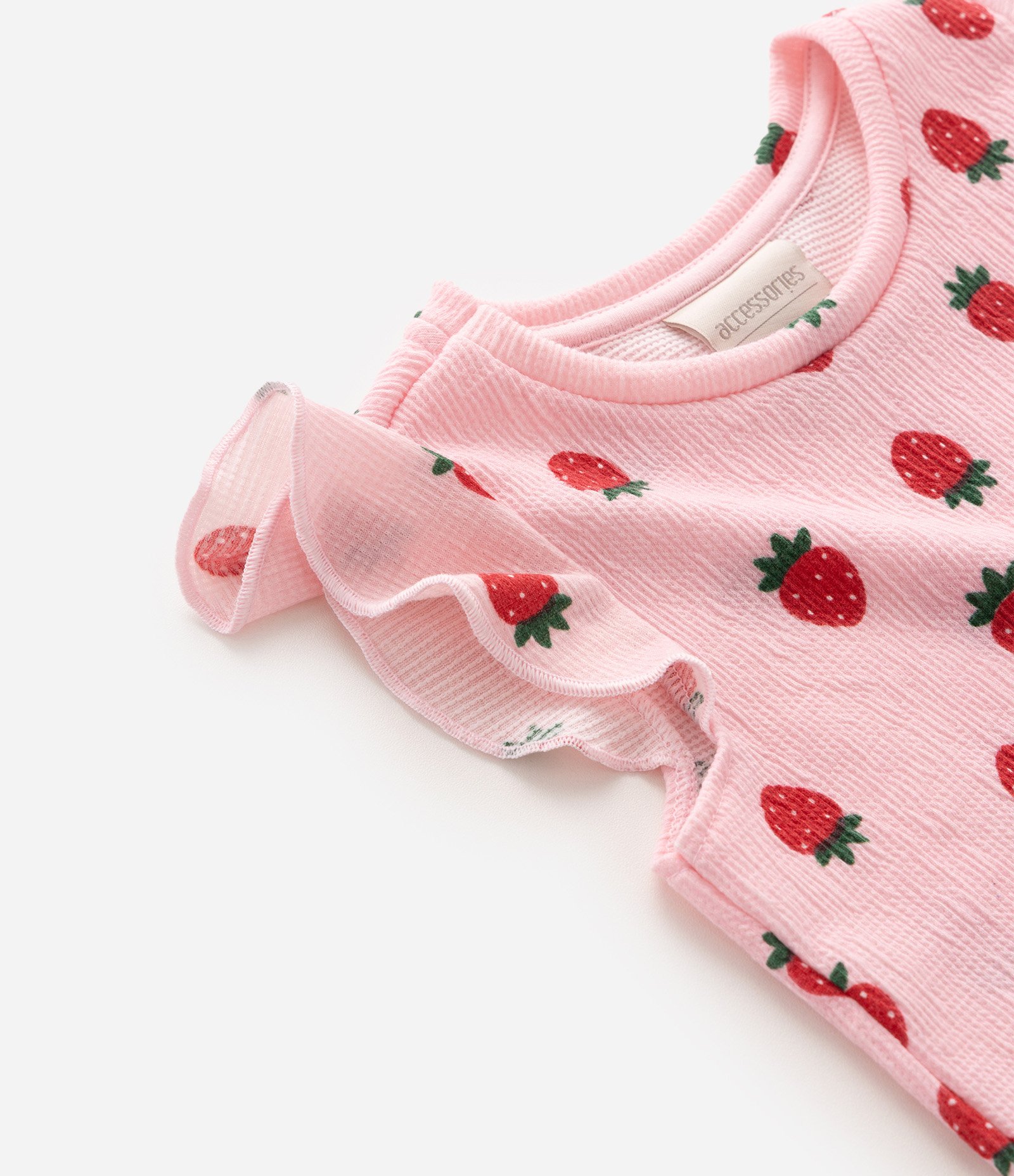 Pijama Infantil com Estampa Fullprint Morangos – Tam 2 a 6 Anos Rosa Claro 4