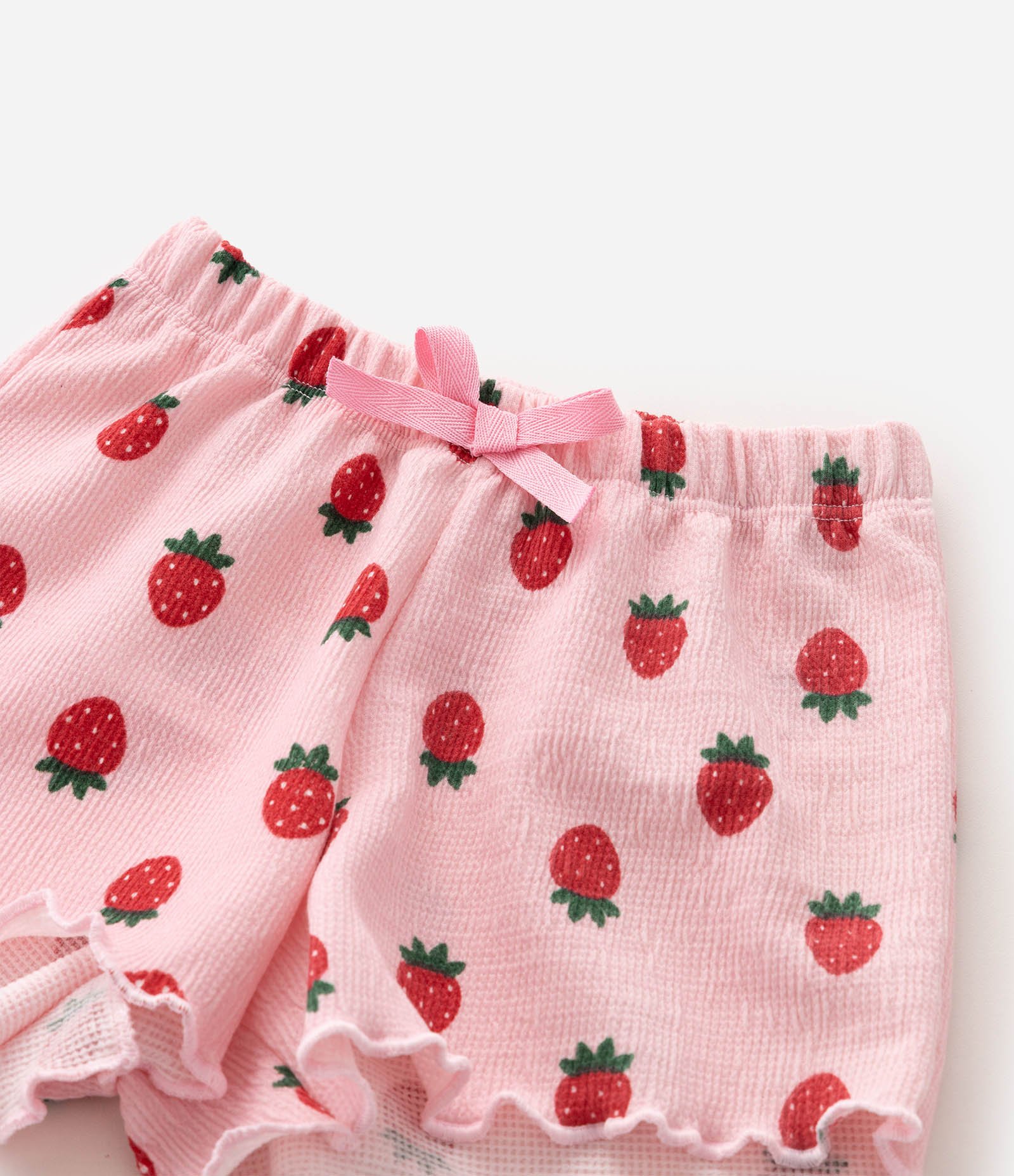 Pijama Infantil com Estampa Fullprint Morangos – Tam 2 a 6 Anos Rosa Claro 5