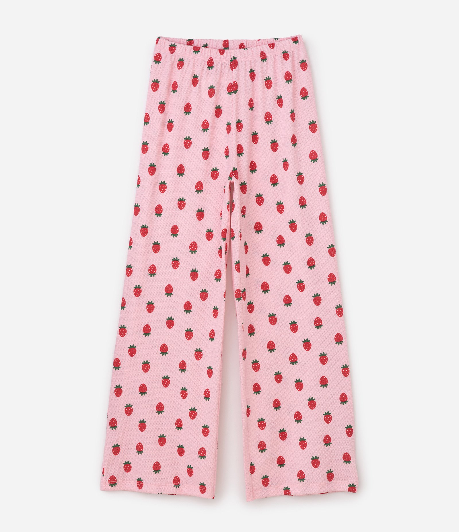 Pijama Infantil com Estampa Fullprint Morangos – Tam 7 a 16 Anos Rosa/Branco 6