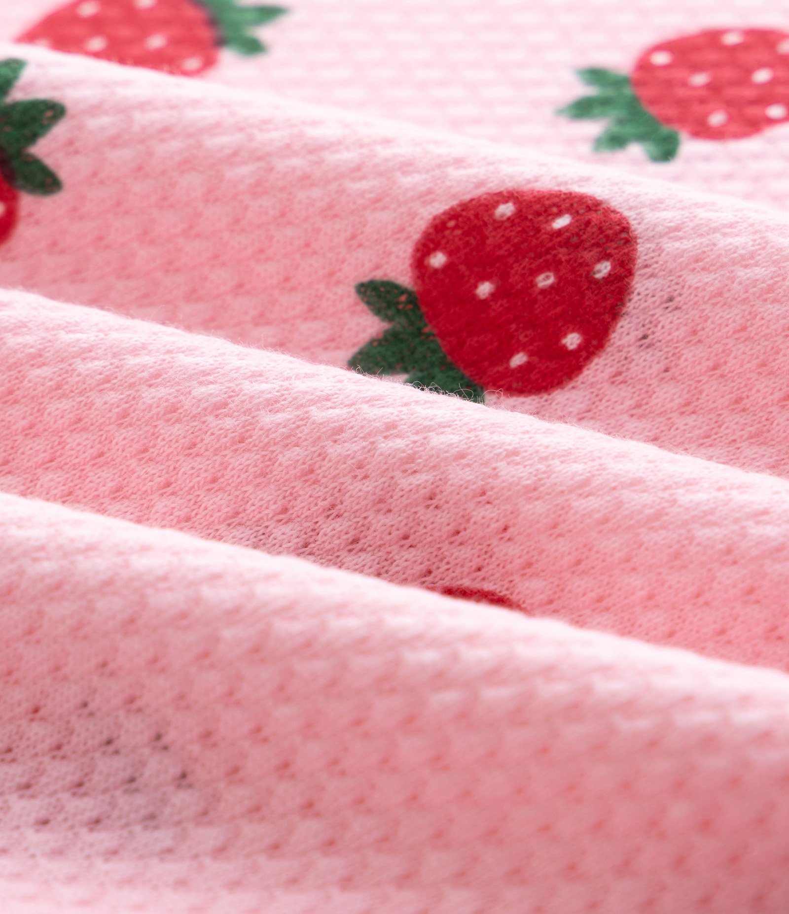 Pijama Infantil com Estampa Fullprint Morangos – Tam 7 a 16 Anos Rosa/Branco 8