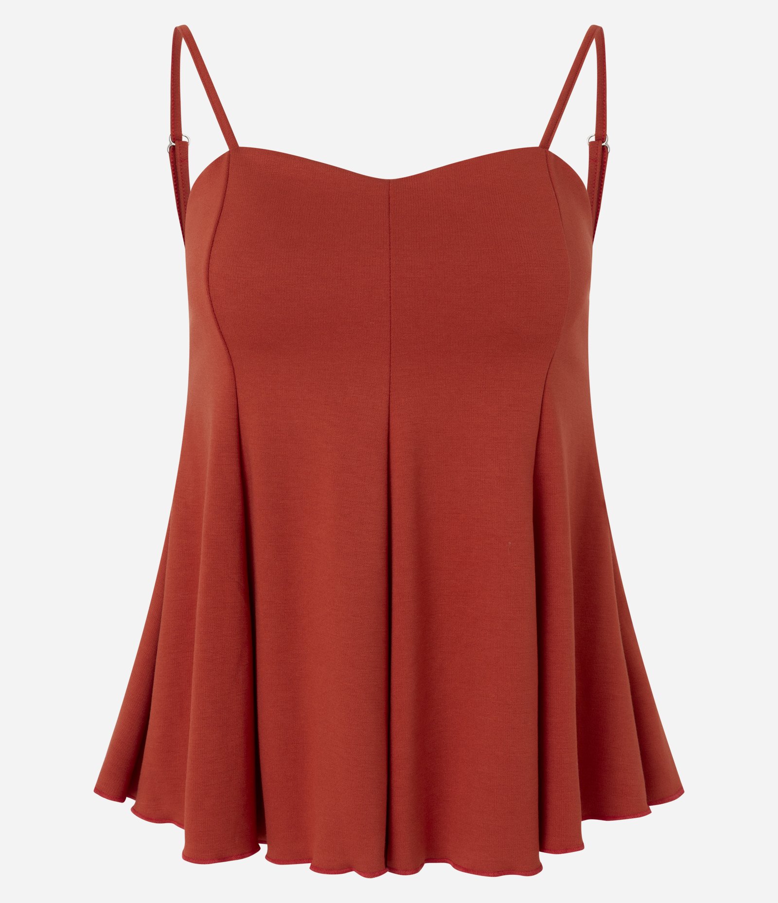 Blusa Peplum de Alcinha em Ponto Roma Laranja 5