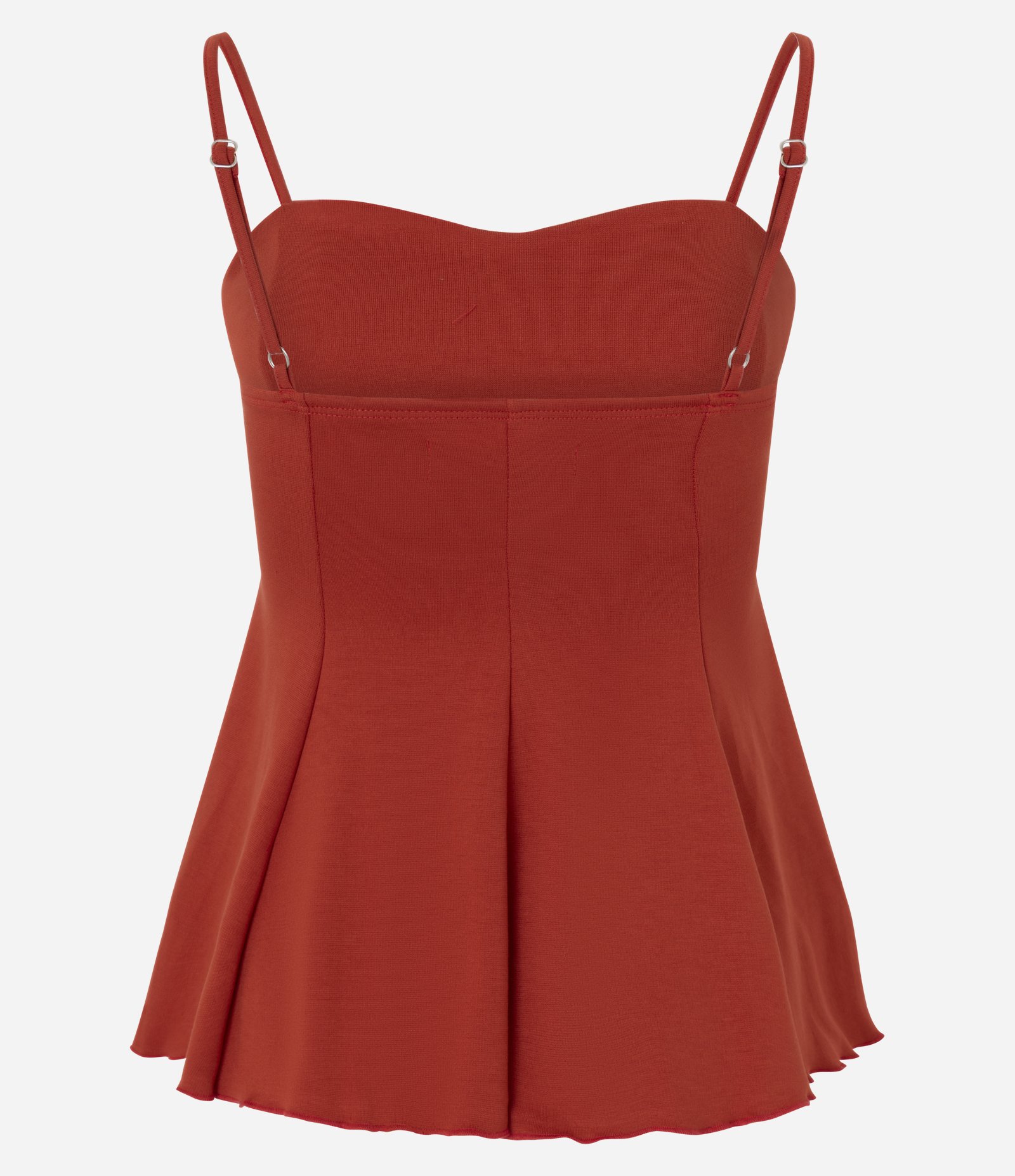 Blusa Peplum de Alcinha em Ponto Roma Laranja 6