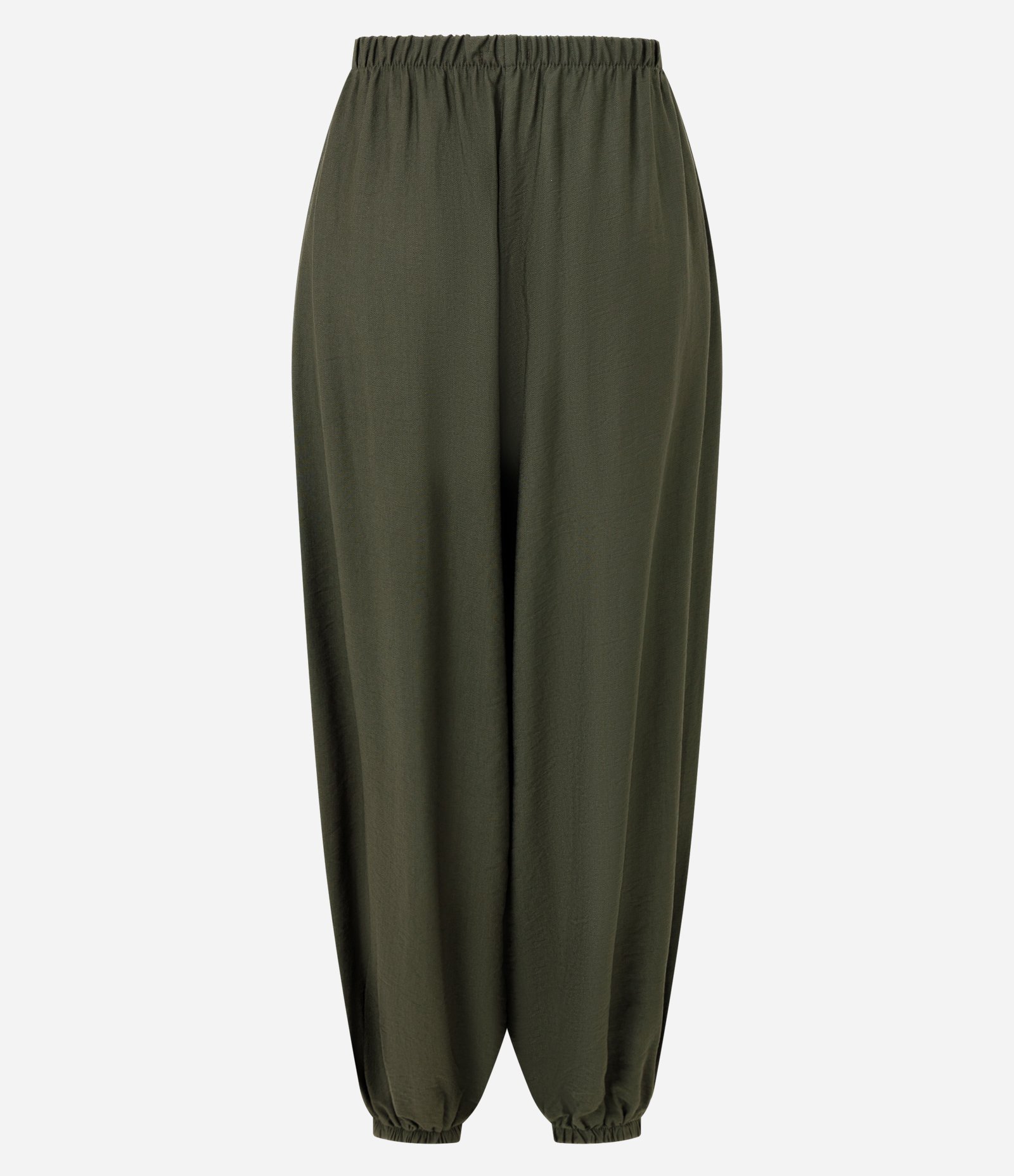 Calça Aladim em Viscose com Cós Elástico Verde 6