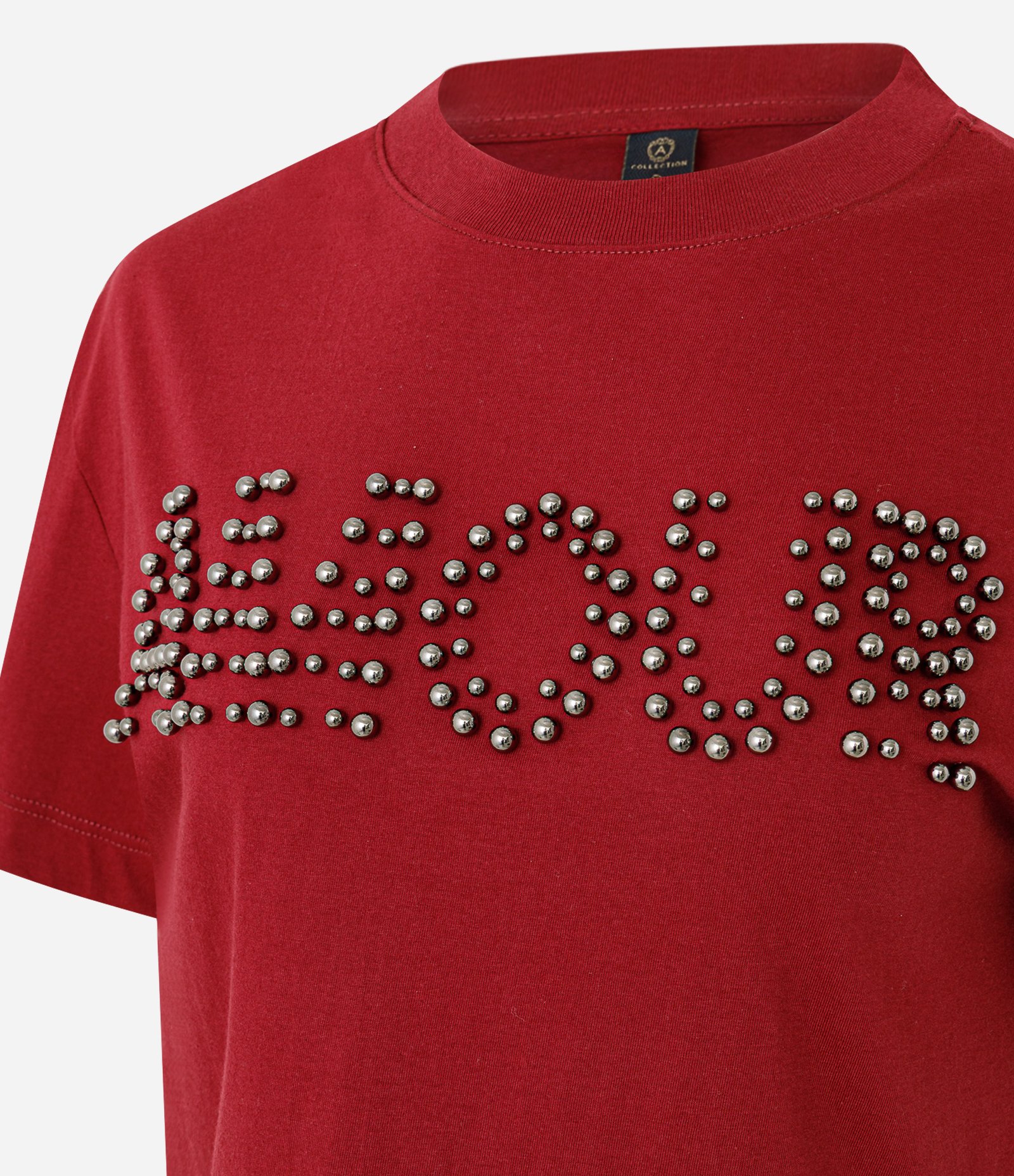 Camiseta em Algodão com Lettering Amour Vermelho 6