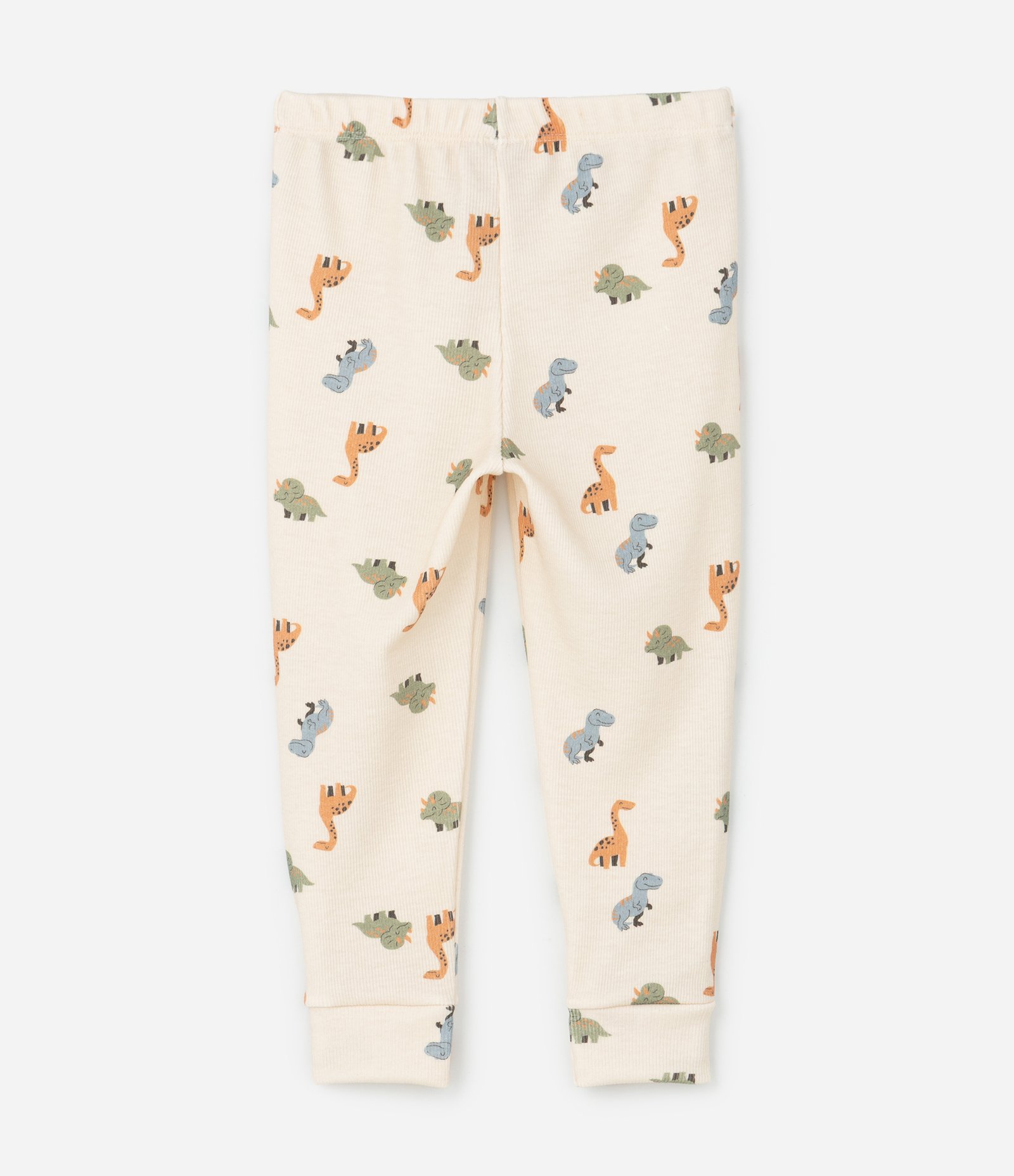 Pijama Infantil com Blusa e Calça de Dinossauros – Tam 1 a 6 Anos Off White 6