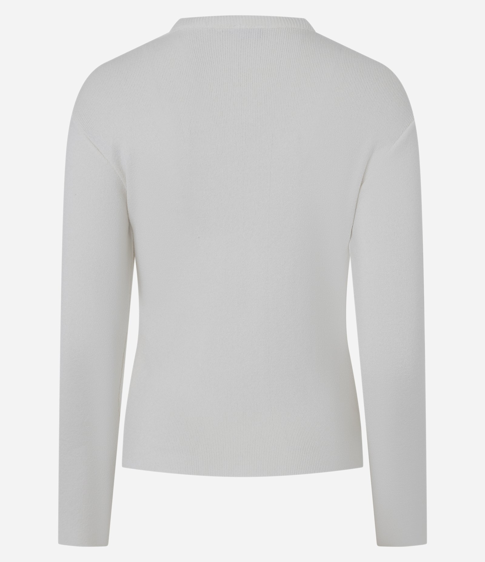 Suéter em Tricô com Aplicação de Flores em Relevo Off White 8