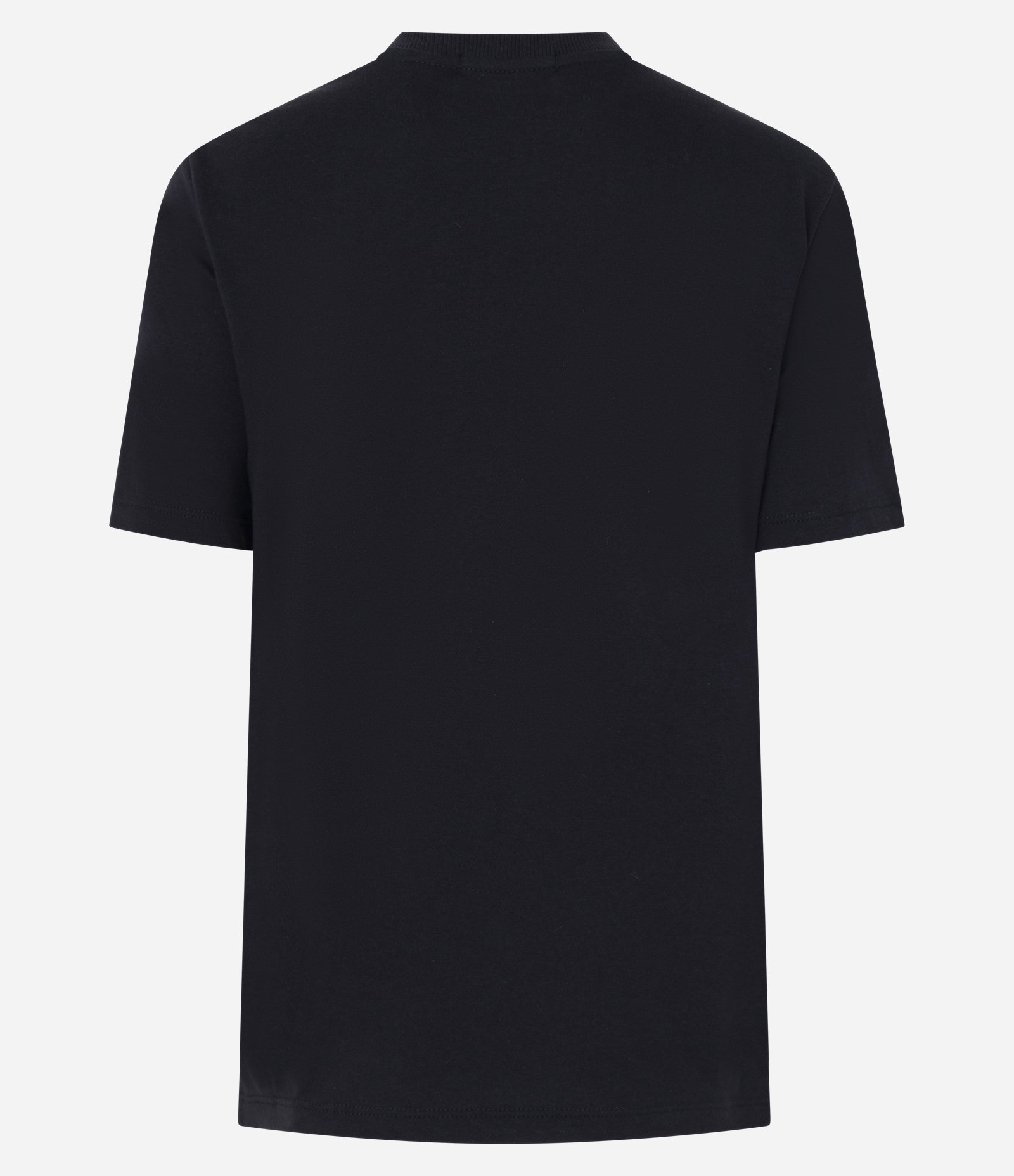 Camiseta em Algodão com Estampa Abstrata Preto 7