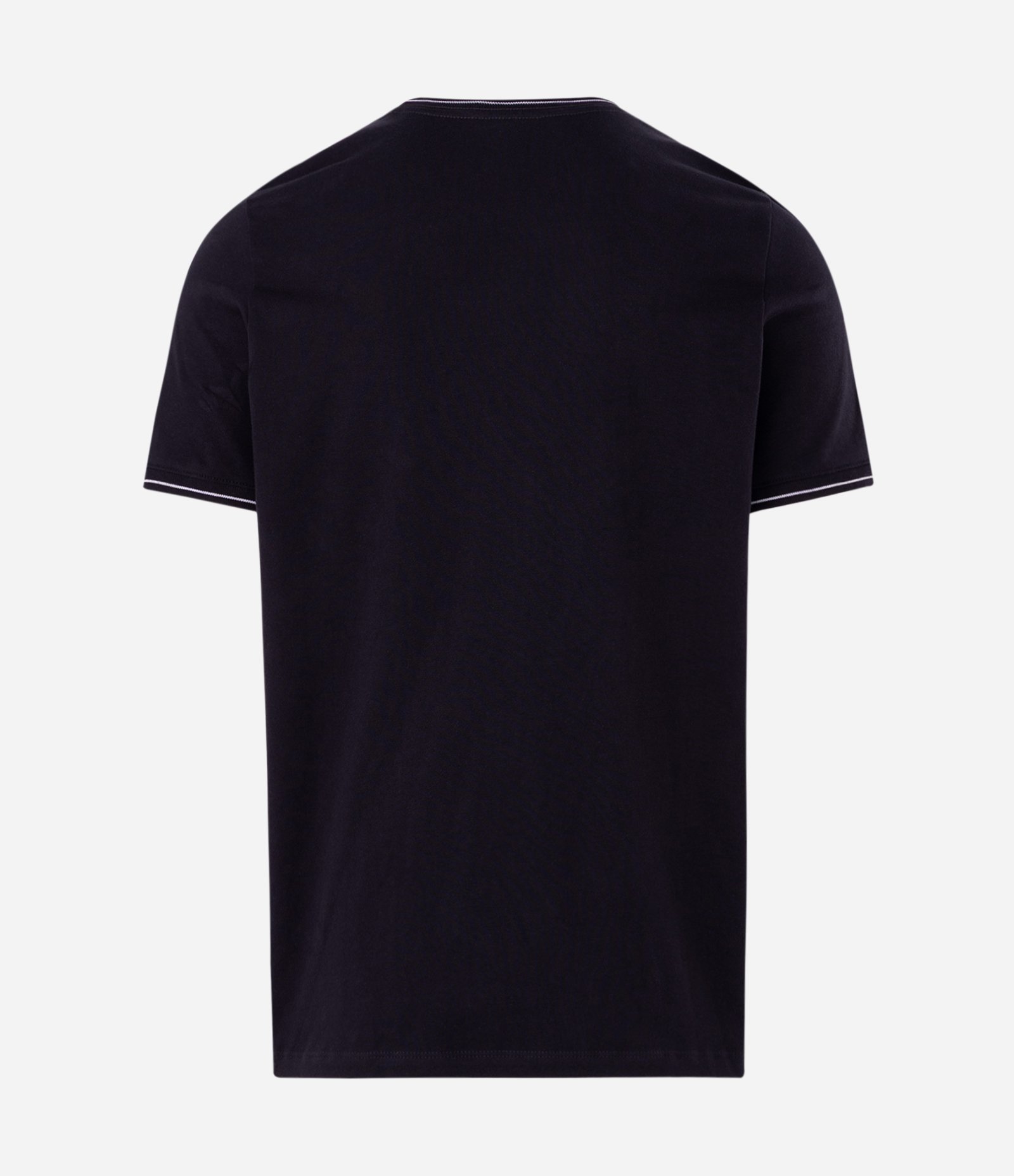 Camiseta Manga Curta com Detalhes Contrastantes Preto 2