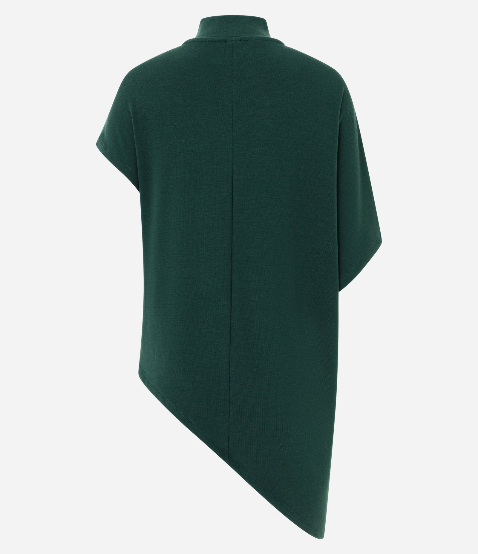 Blusa Assimétrica em Malha com Gola Alta Verde 6