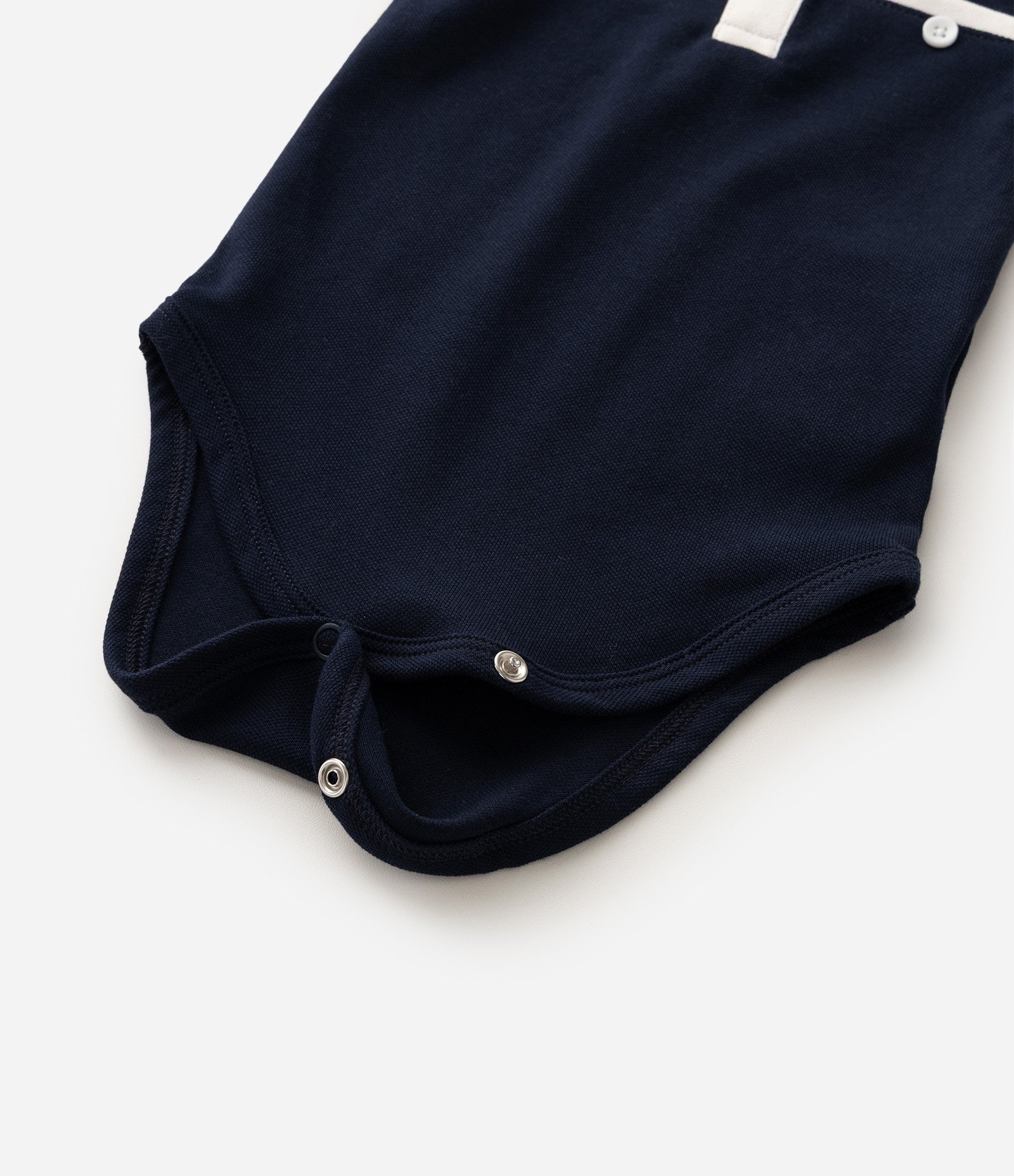 Body Polo Infantil em Algodão com Gola Tricô - Tam 0 a 18 Meses Preto 5