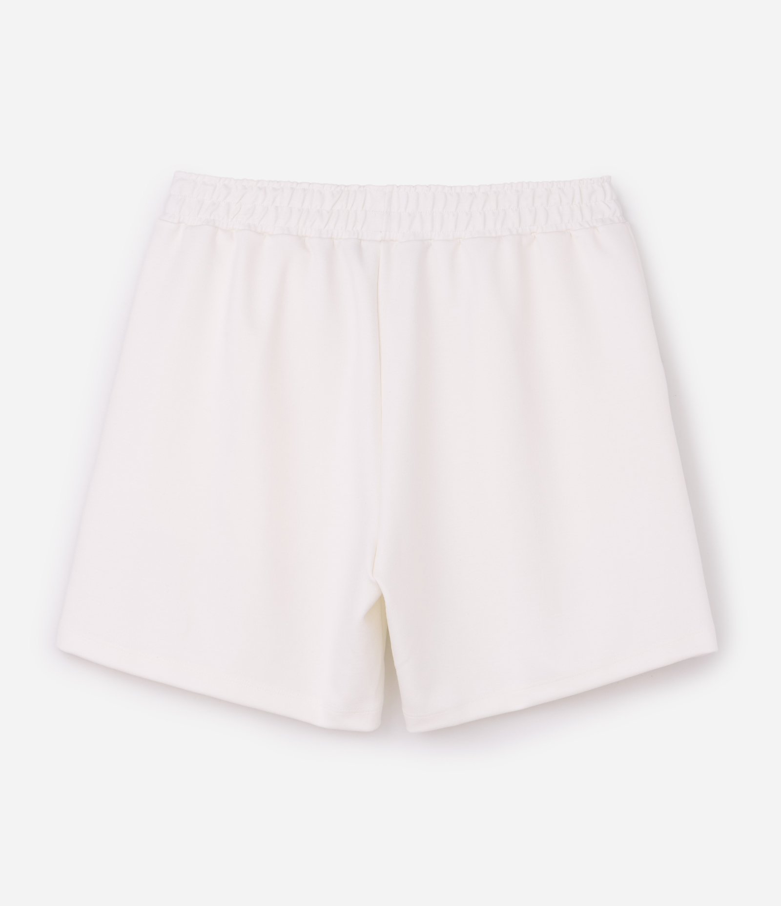 Bermuda em Moletom Comfort com Cós Elástico Branco 7