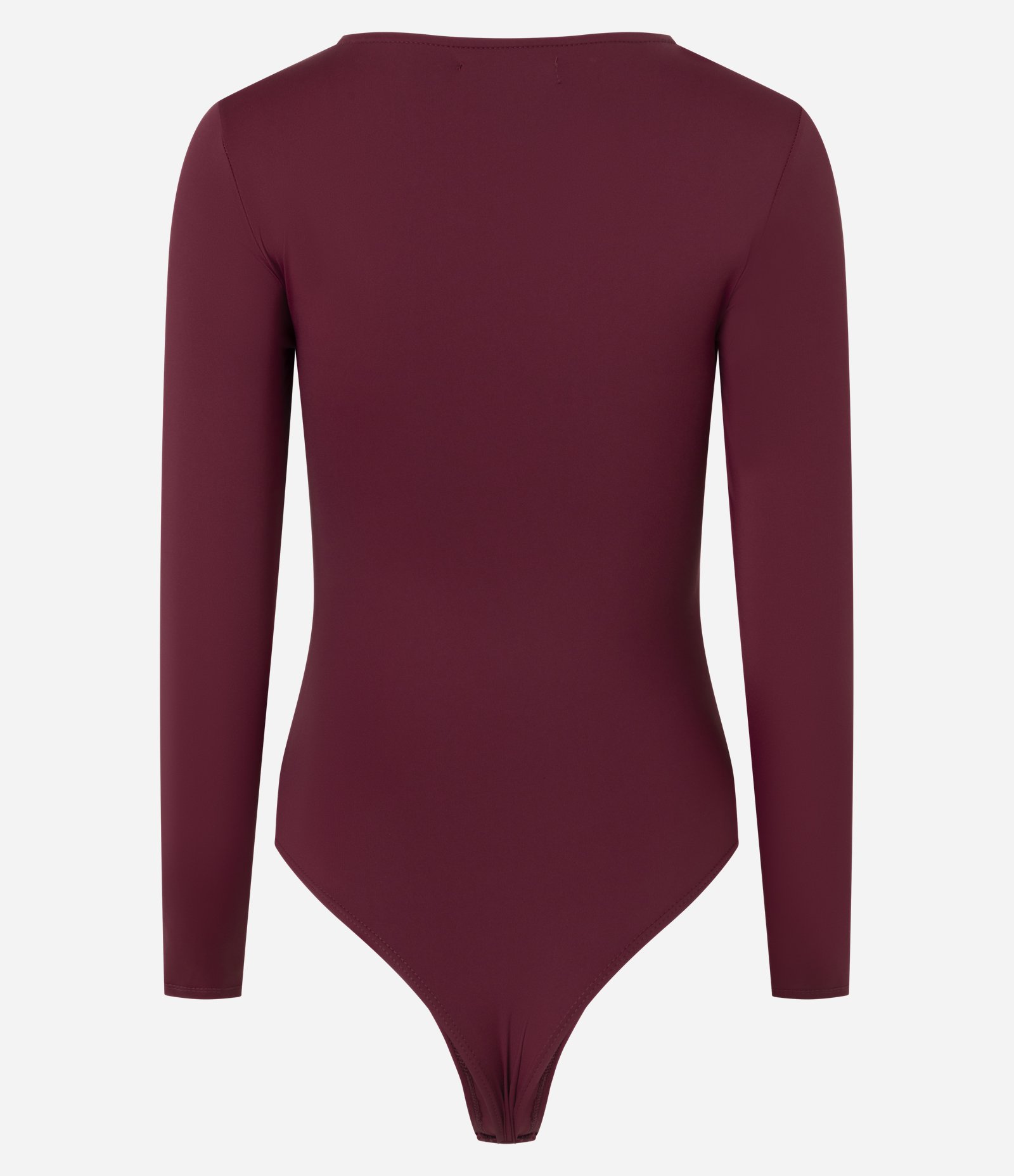 Body em Poliamida com Aviamento de Flor Delicada Bordô 7
