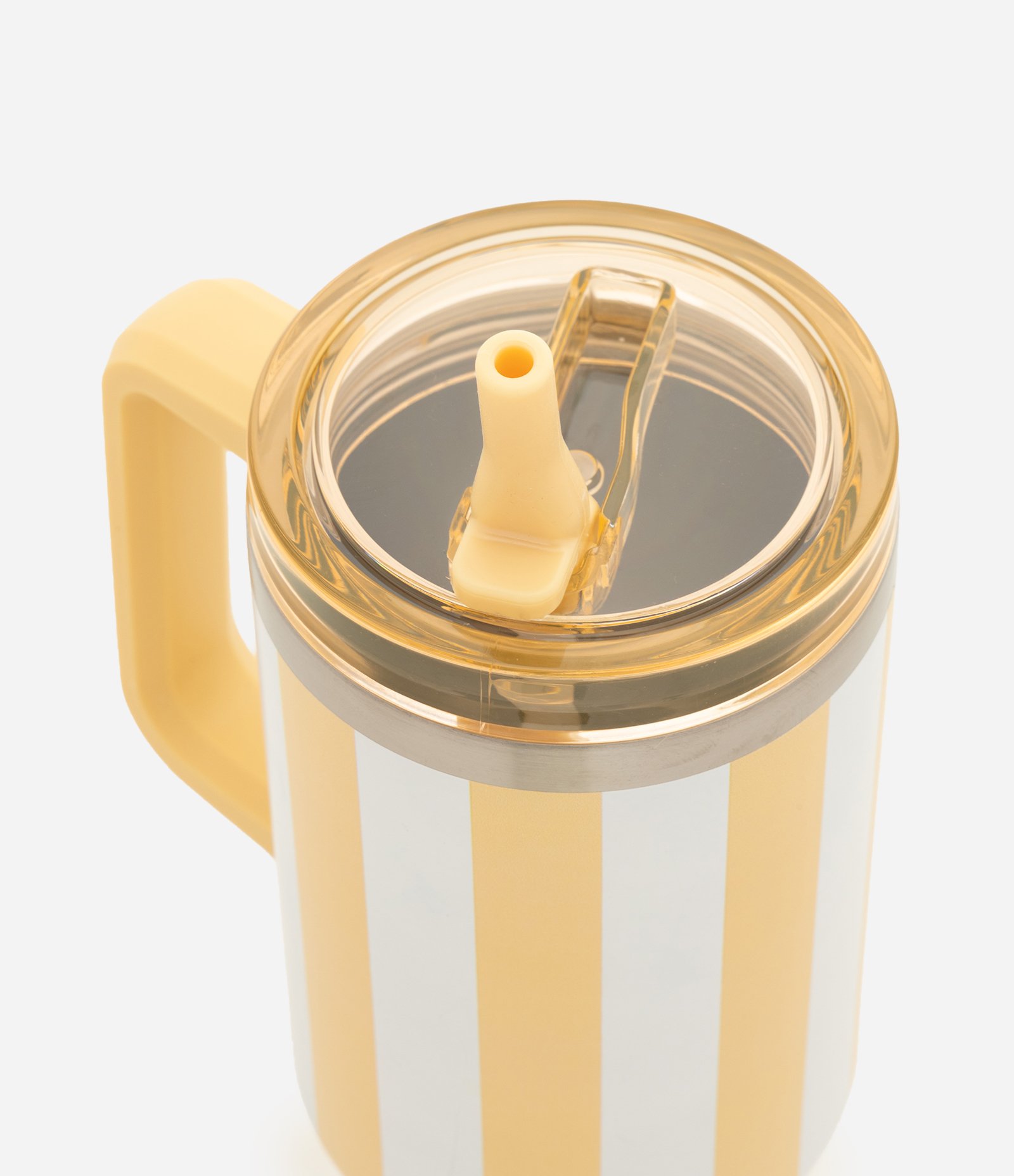 Copo Térmico com Estampa Listrada 1,2L Amarelo 2