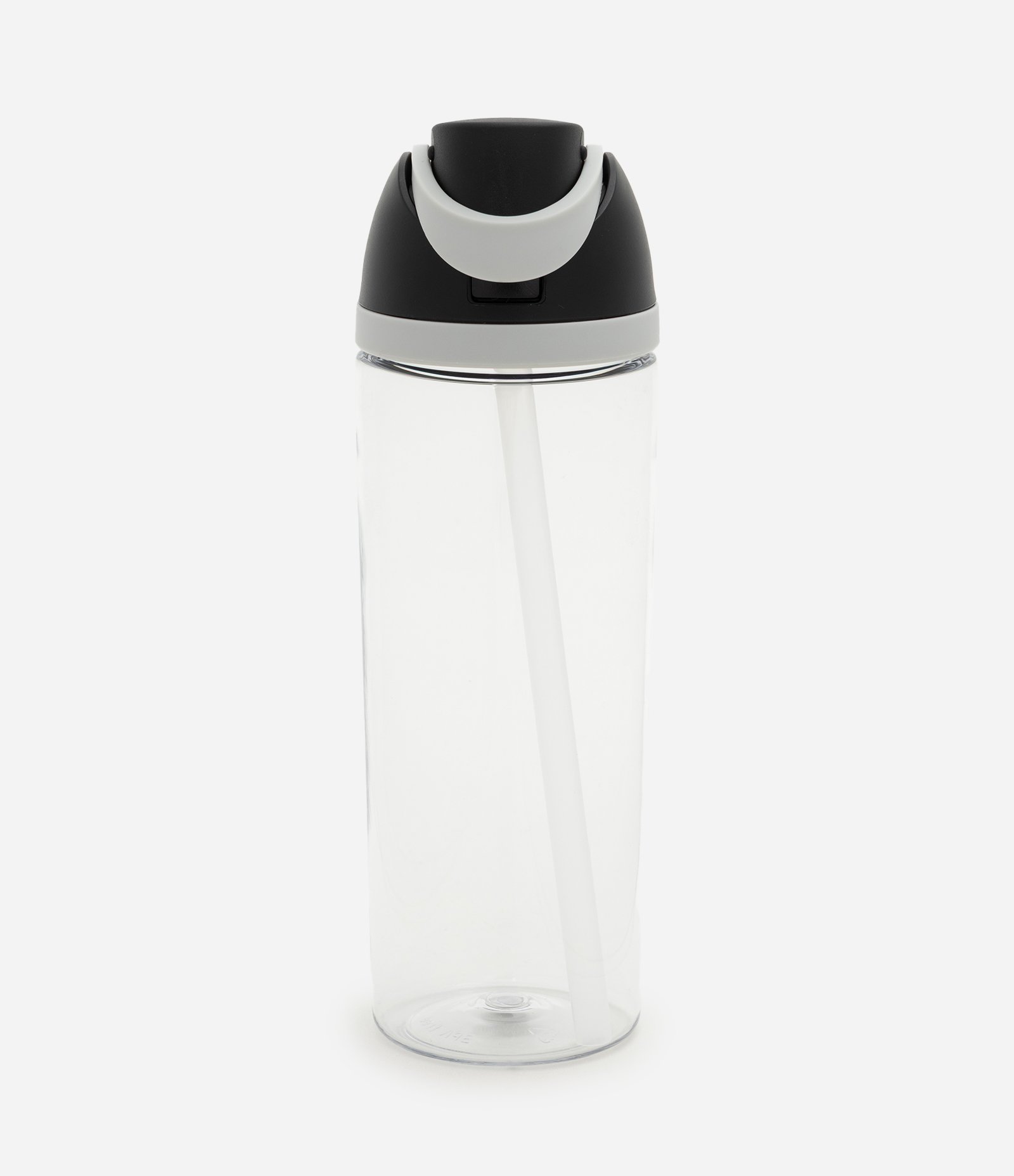 Garrafa em Plástico com Tampa Flip e Canudo 810 ml Cinza 1