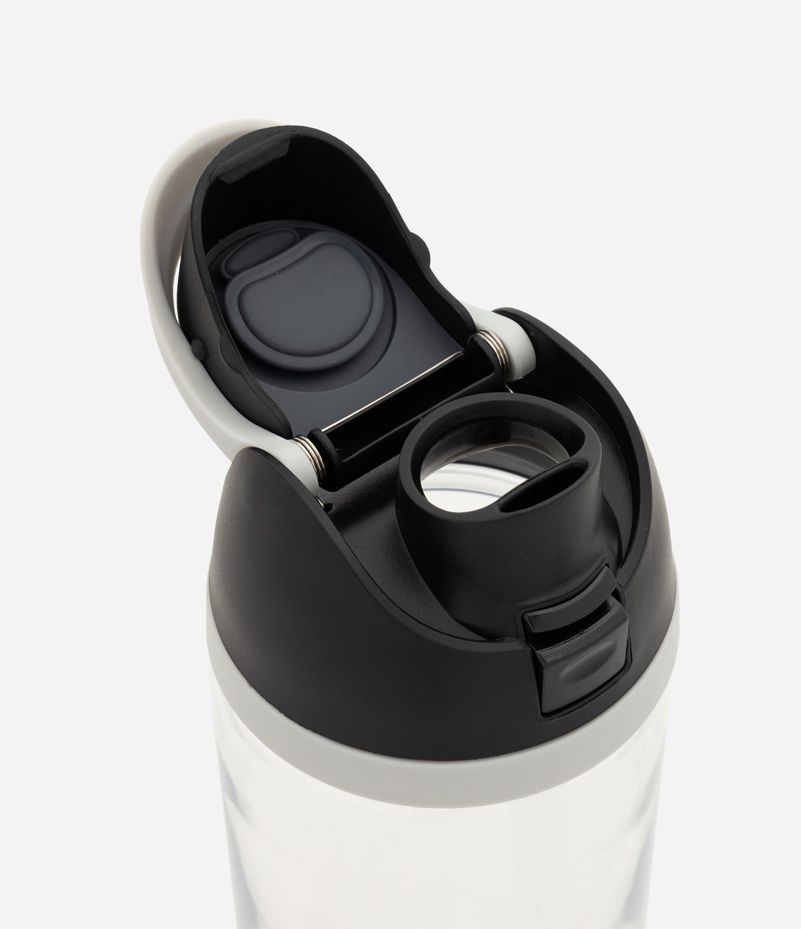 Garrafa em Plástico com Tampa Flip e Canudo 810 ml Cinza 3