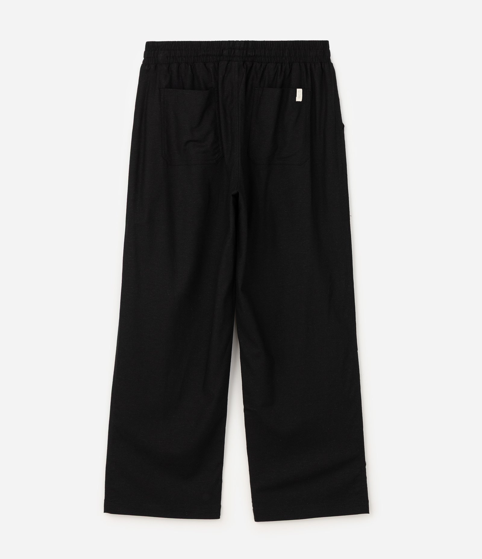Calça Wide Leg em Viscose e Cânhamo Preto 6