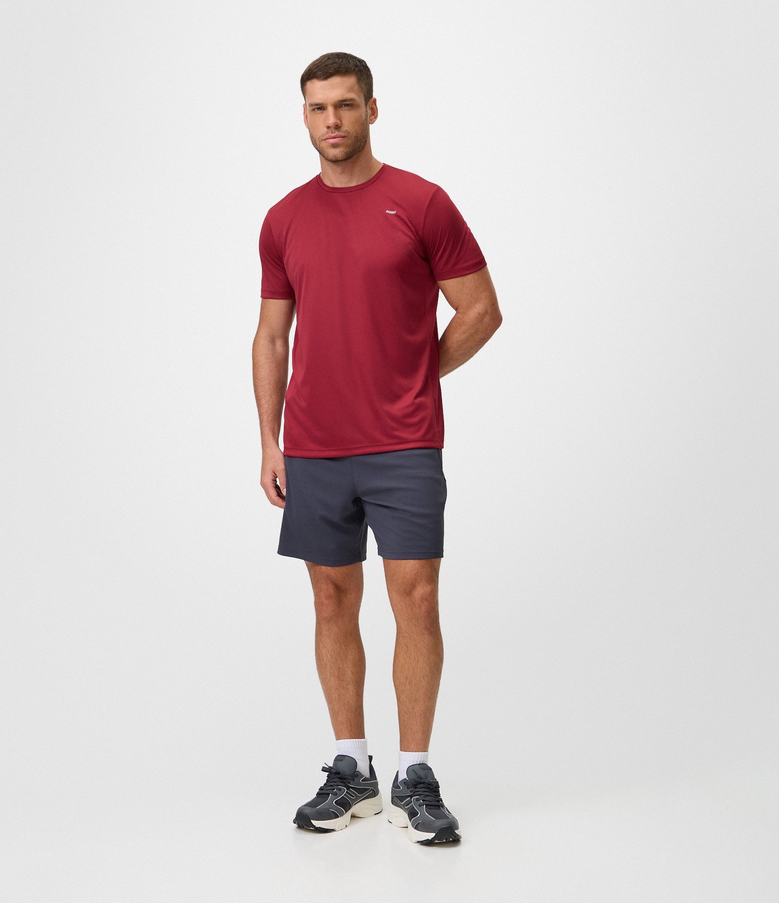 Bermuda Esportiva Texturizada com Bolsos de Zíper Cinza 1