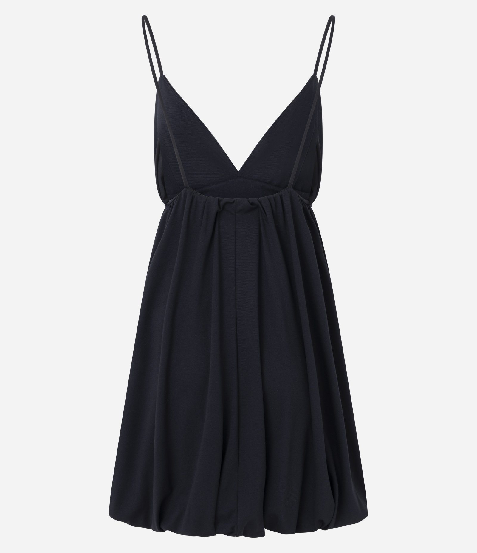 Vestido Balonê de Alcinha com Decote V Preto 2