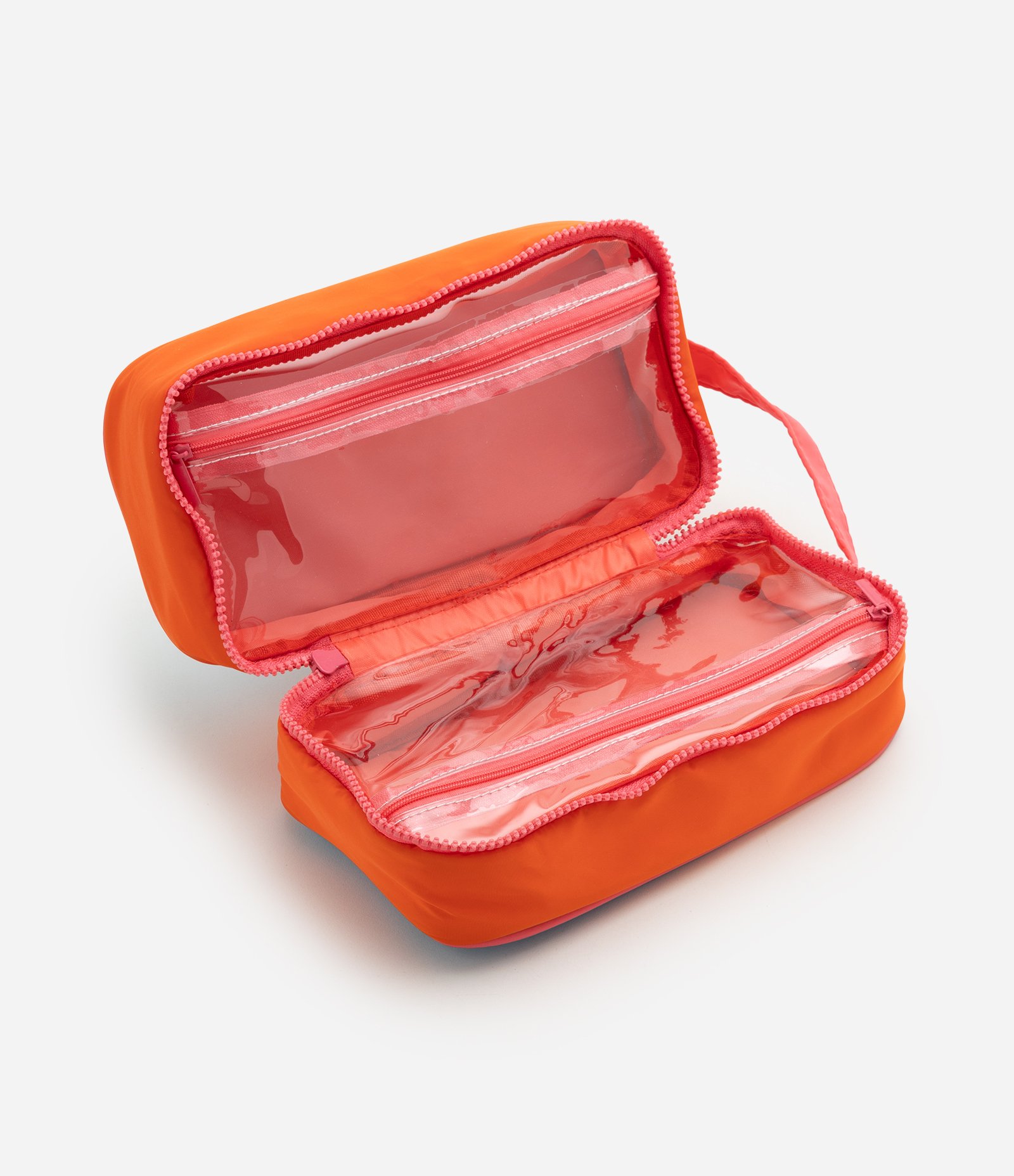 Necessaire Retangular Grande em Poliamida Limpo e Sujo Multicores 5