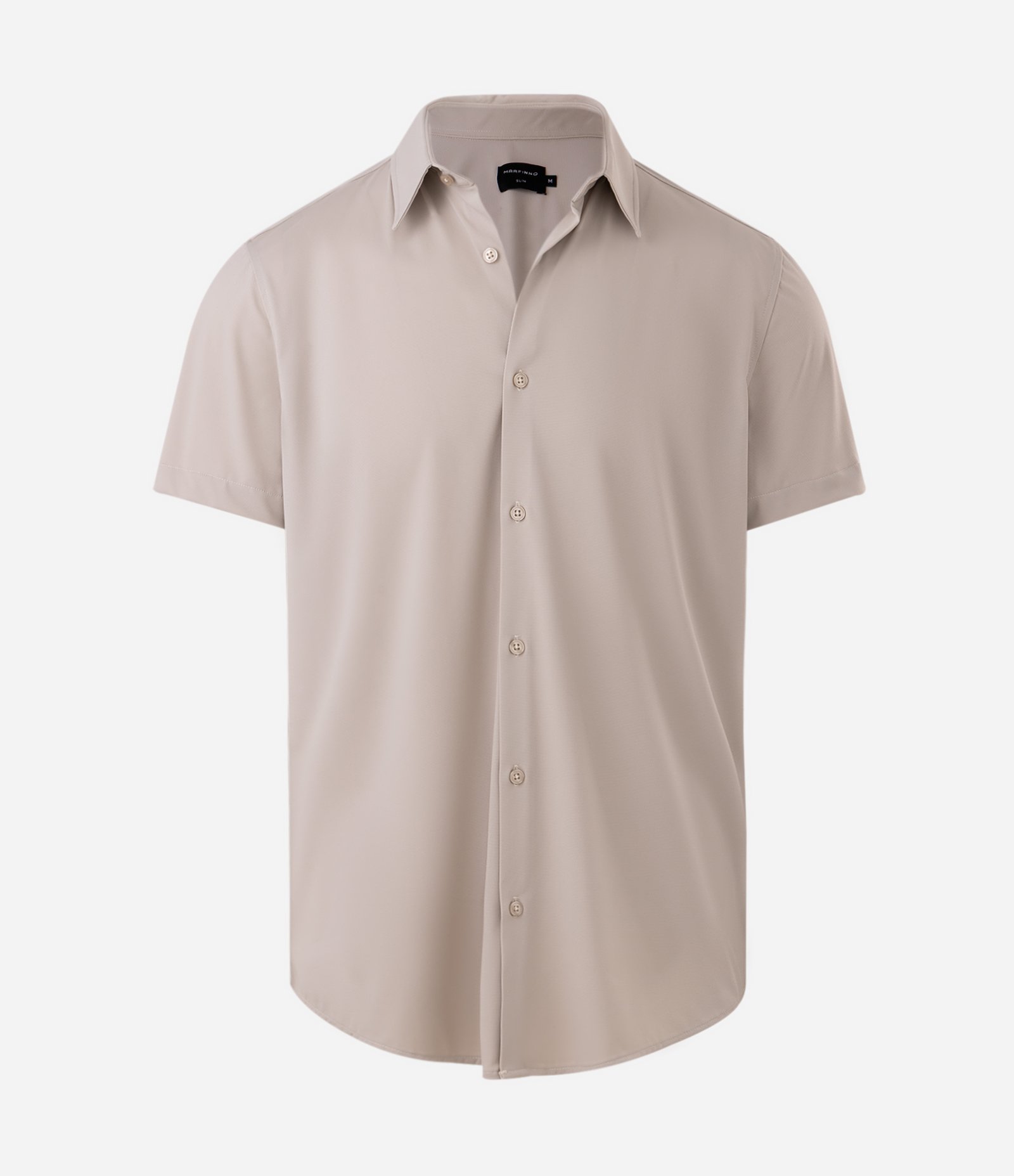 Camisa Performance em Poliamida Toque Gelado Bege 5