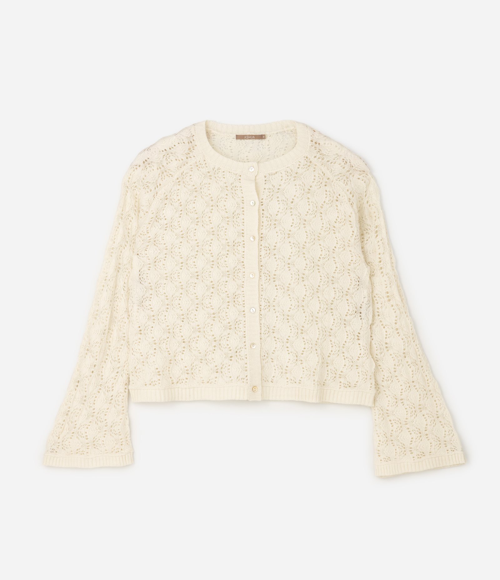 Cardigan Tricô Texturizado Manga Sino Curve & Plus Size Bege 5