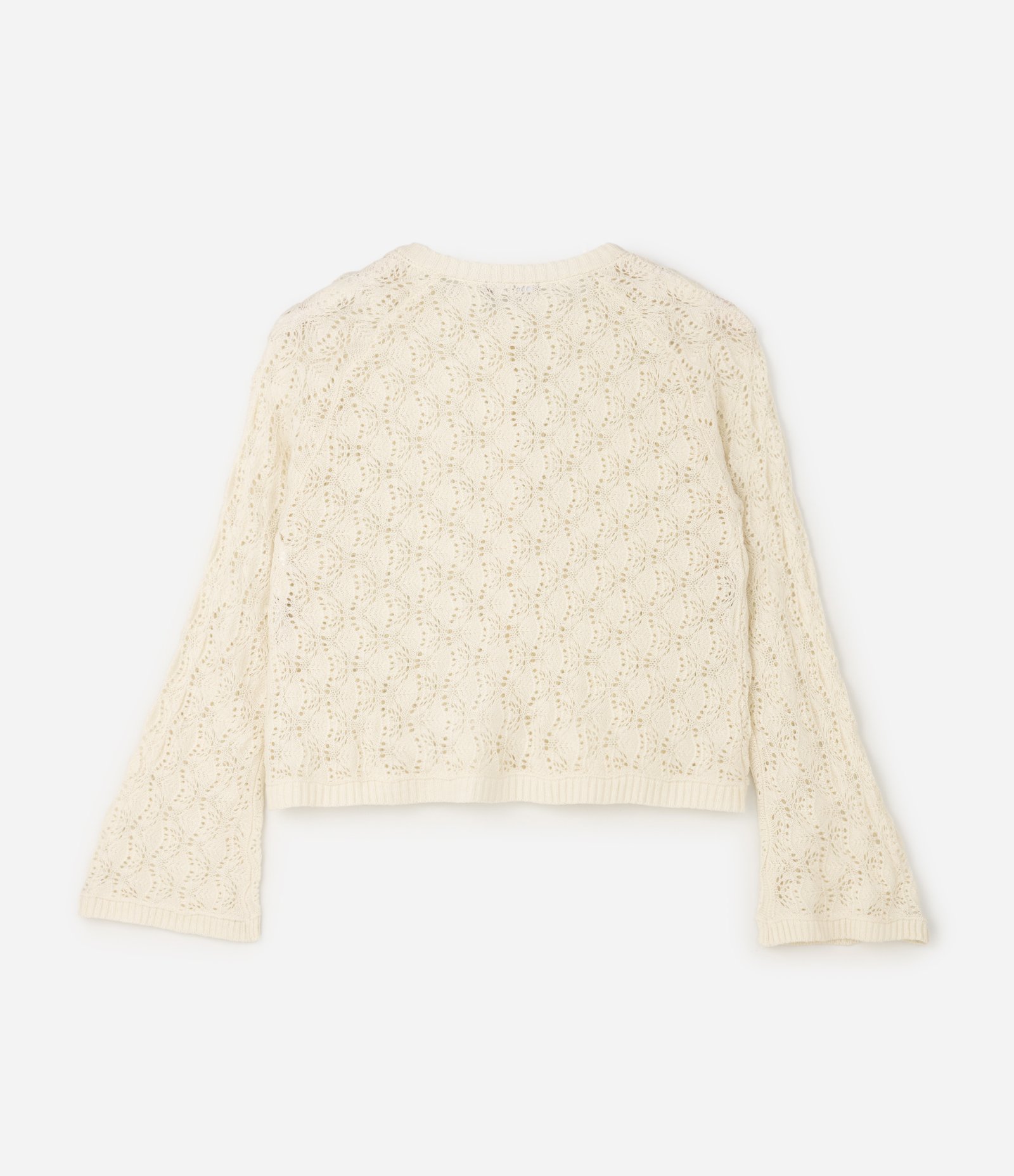 Cardigan Tricô Texturizado Manga Sino Curve & Plus Size Bege 6