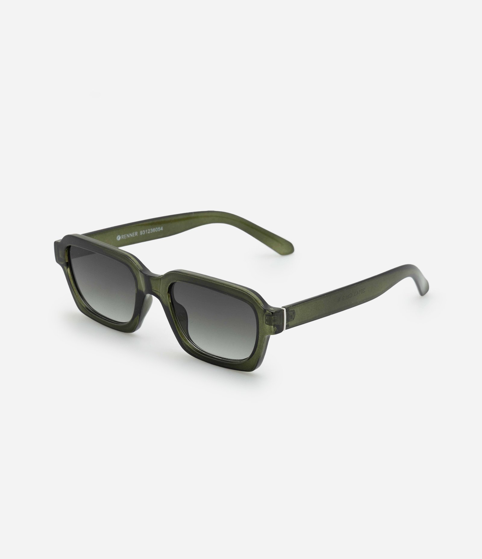 Óculos de Sol Quadrado com Lentes Degradê Verde 1