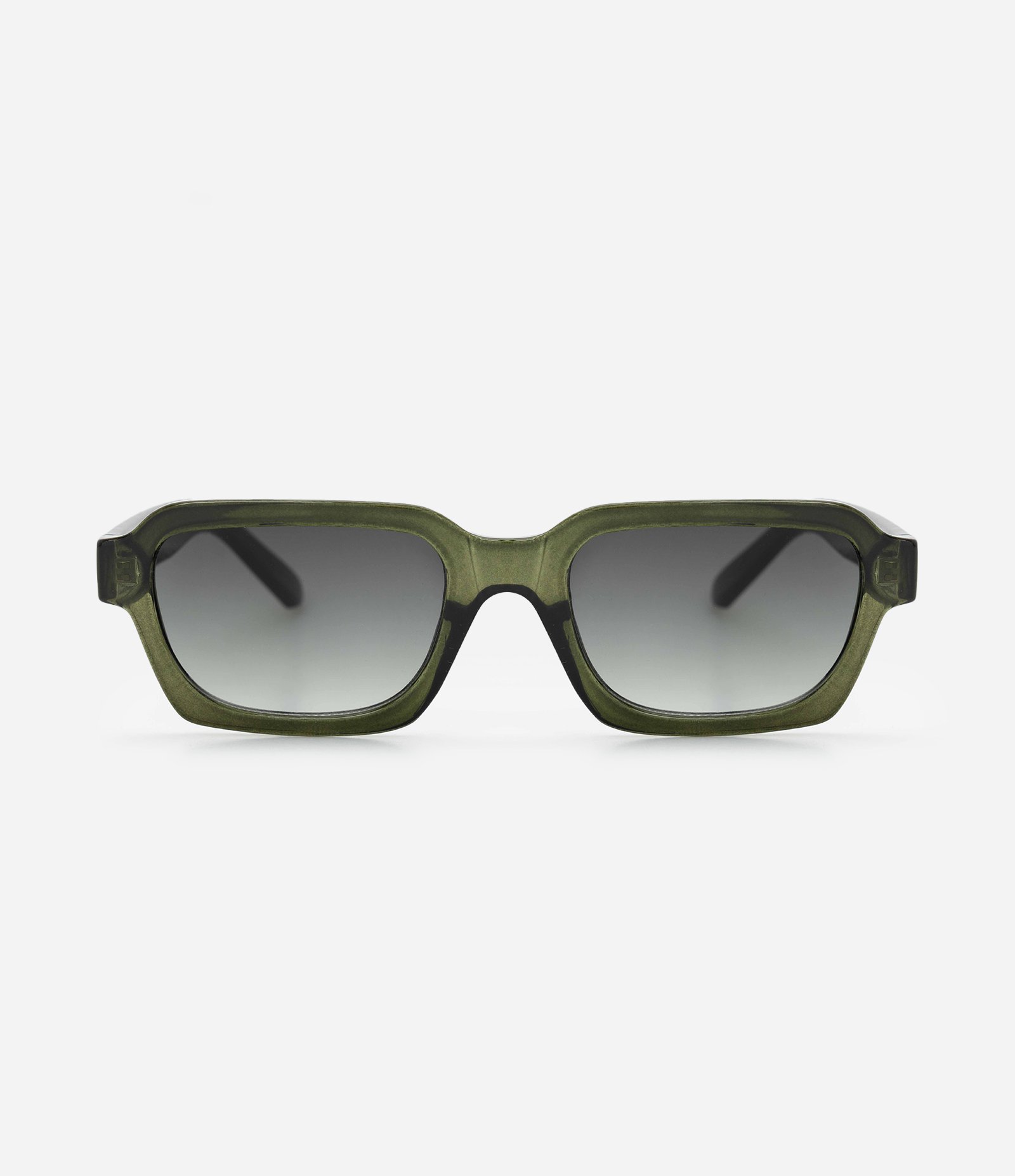 Óculos de Sol Quadrado com Lentes Degradê Verde 2