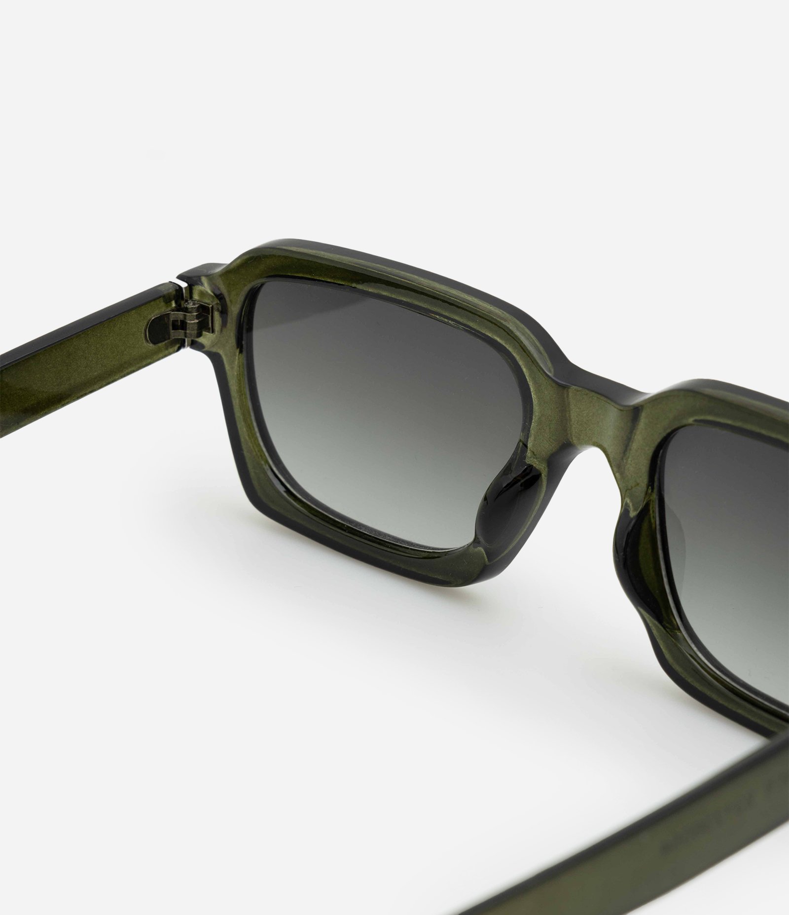 Óculos de Sol Quadrado com Lentes Degradê Verde 3