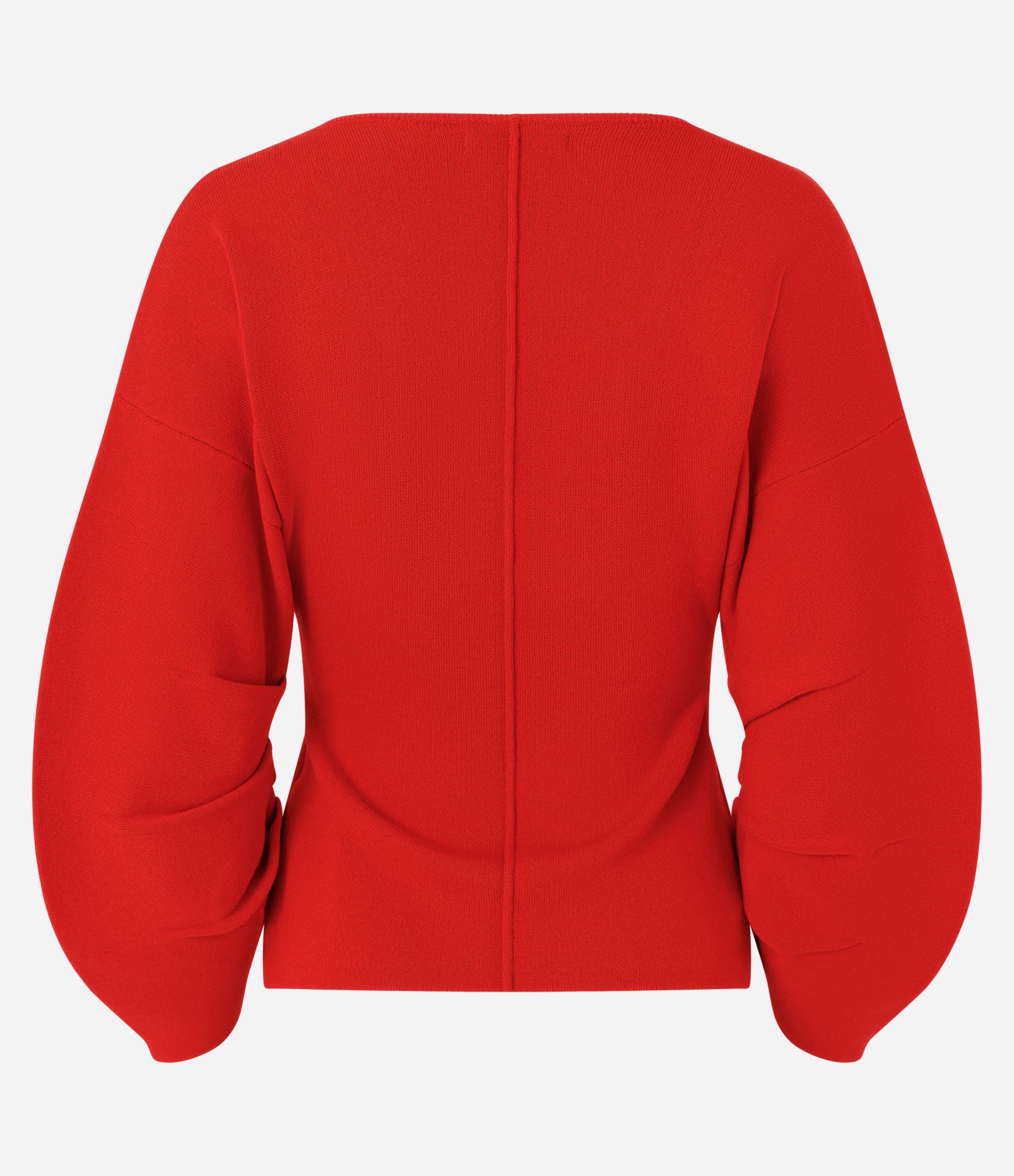Blusa em Tricô com Manga Volumosa Vermelho 7
