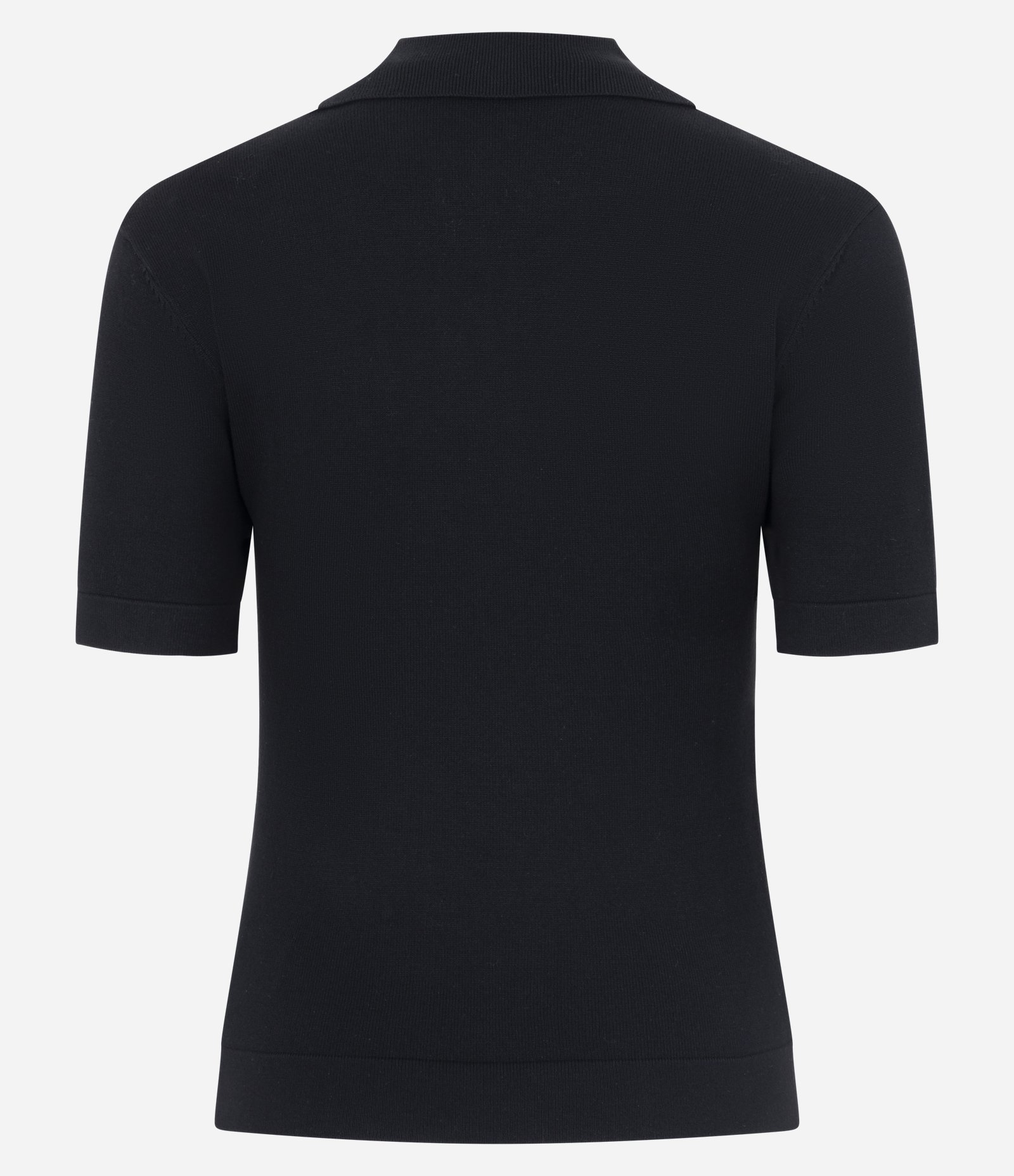 Blusa Polo em Tricô com Aplicação de Brilhos Preto 7