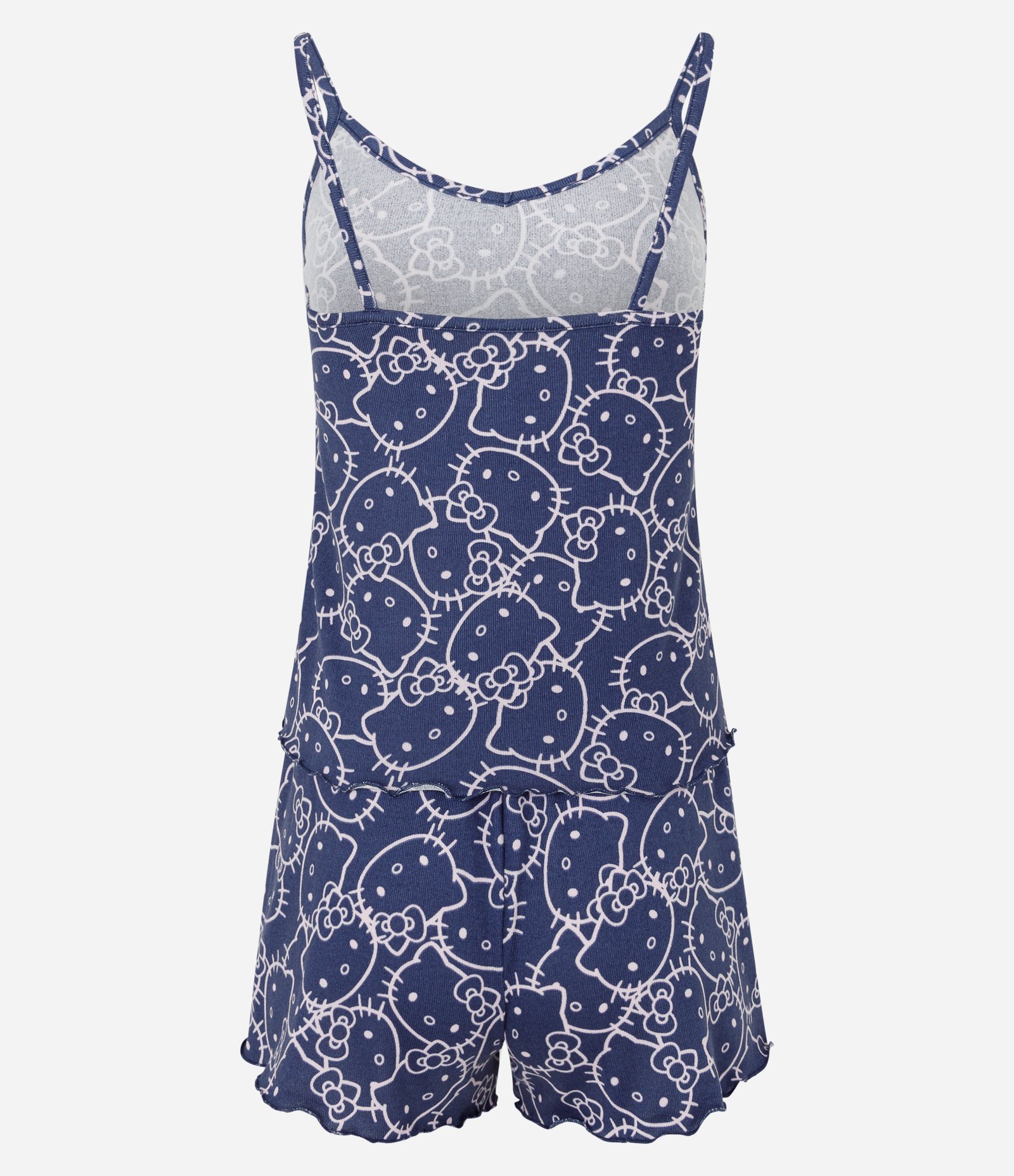 Pijama Short Doll com Estampa Hello Kitty Azul 8