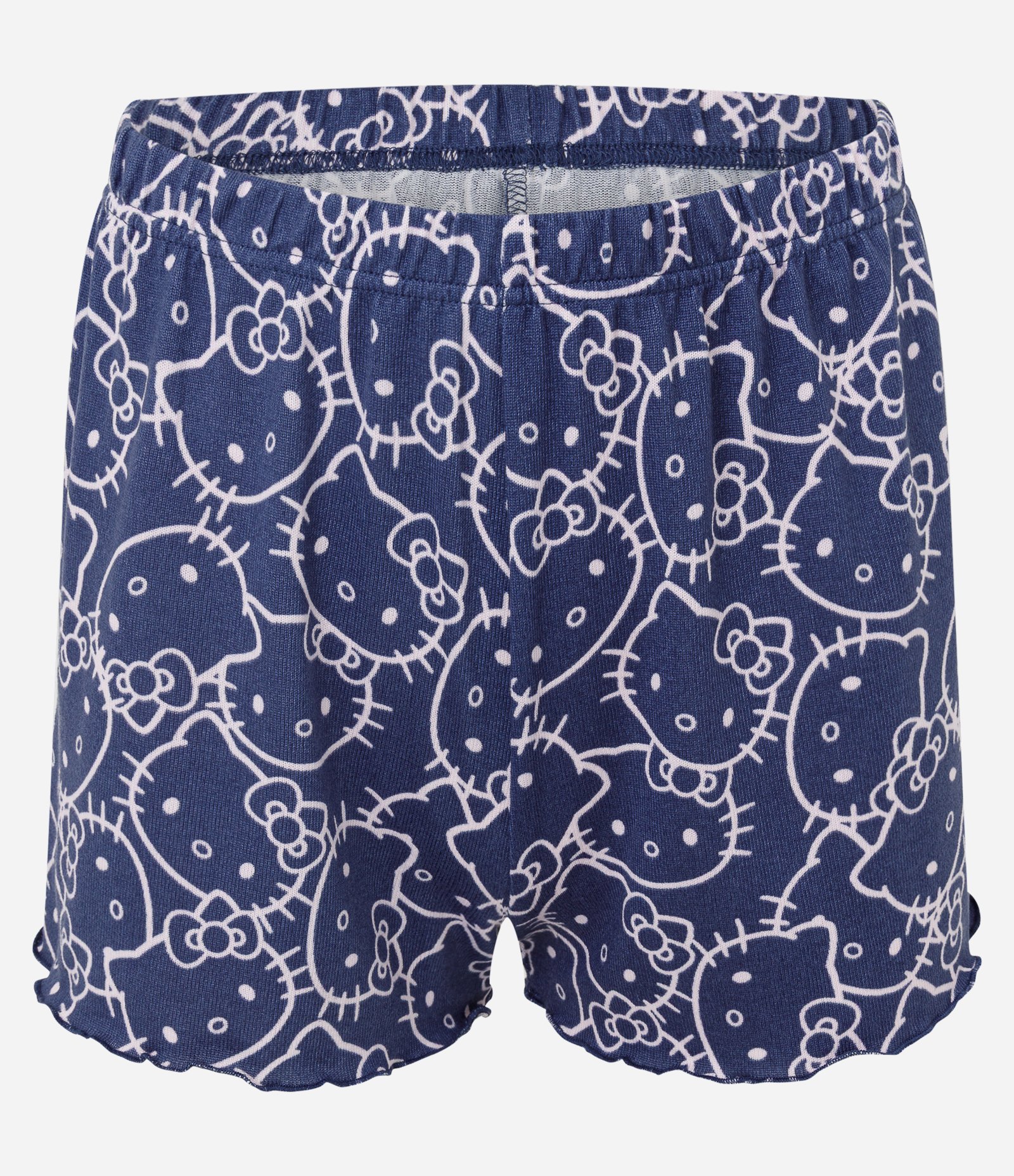Pijama Short Doll com Estampa Hello Kitty Azul 9