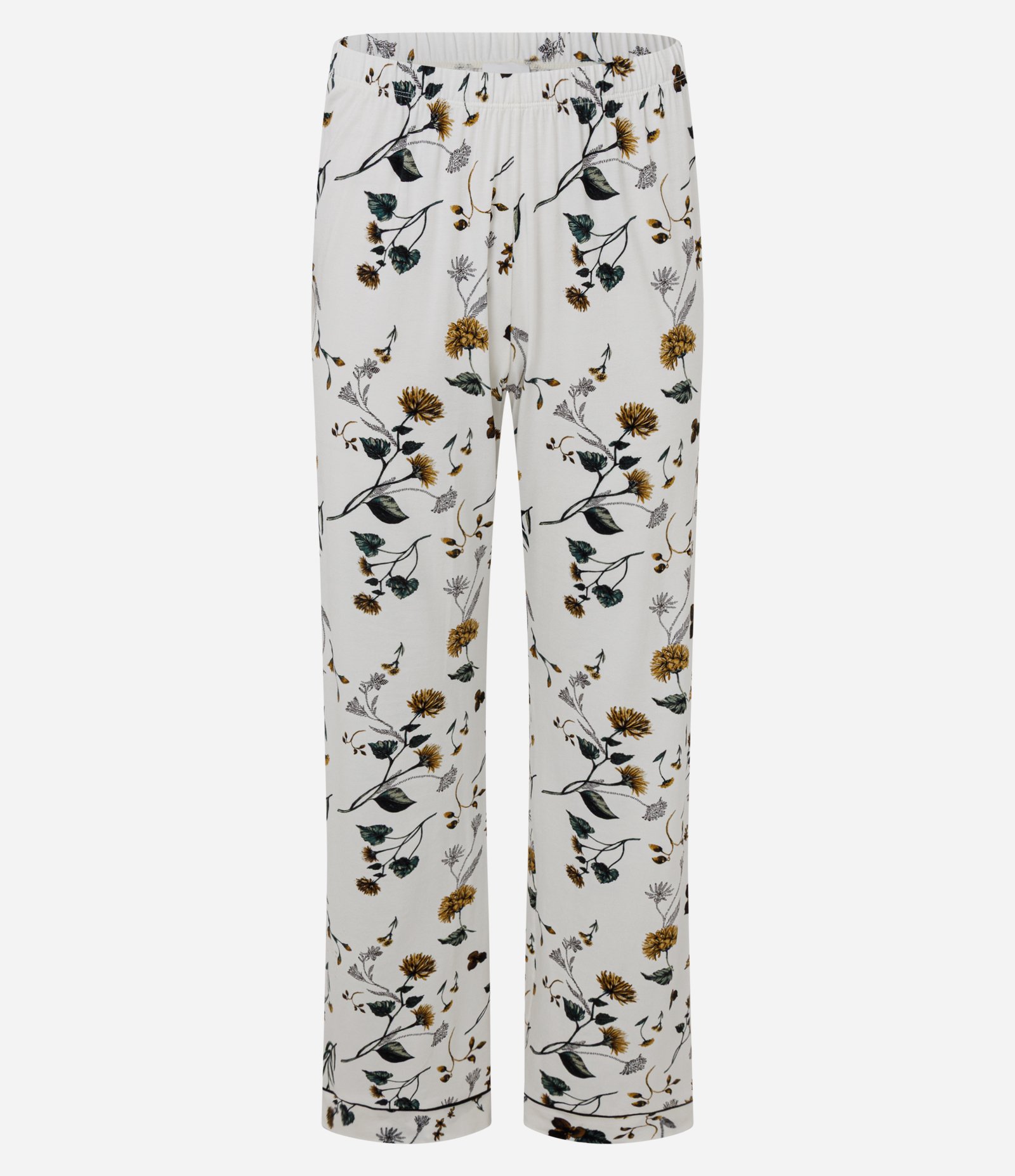 Pijama Americano em Viscolycra com Estampa Floral Branco 7