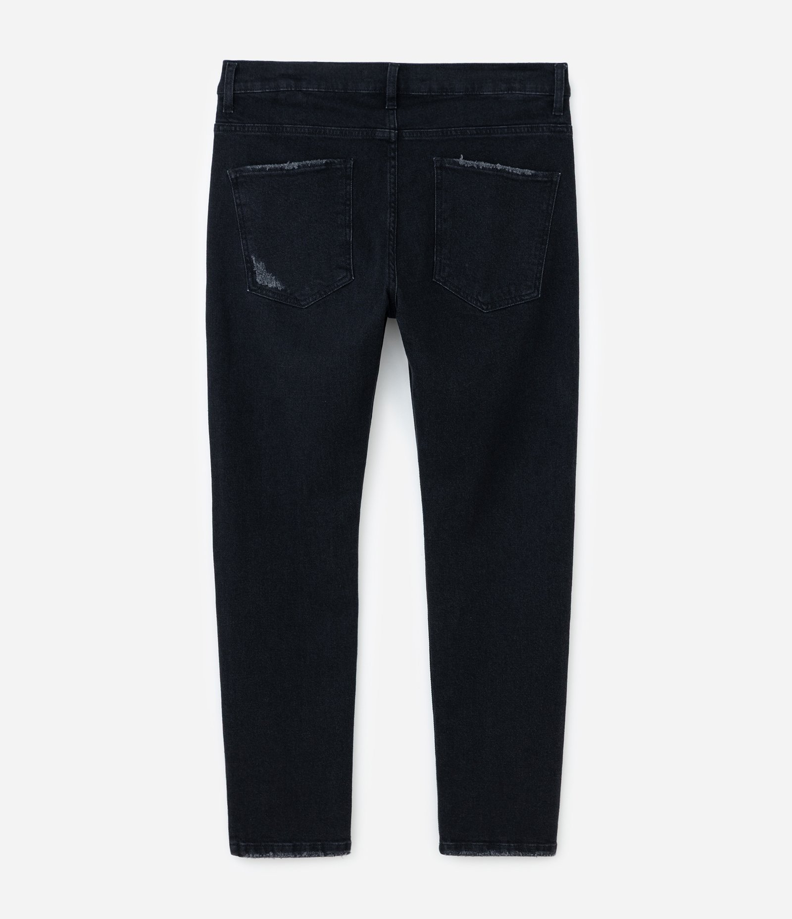 Calça Jeans Skinny Cropped Preto 2