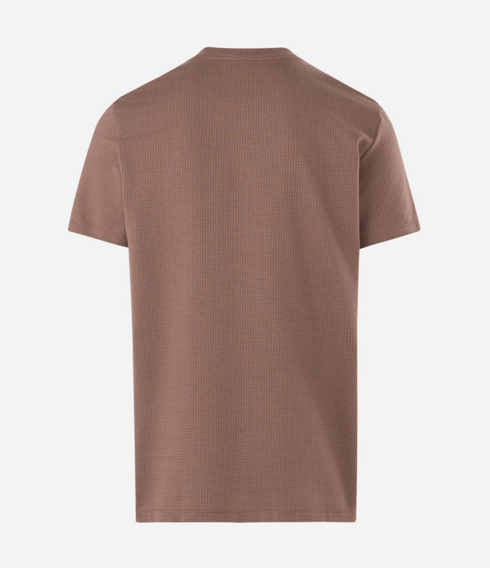Camiseta Comfort em Algodão com Textura Marrom 3