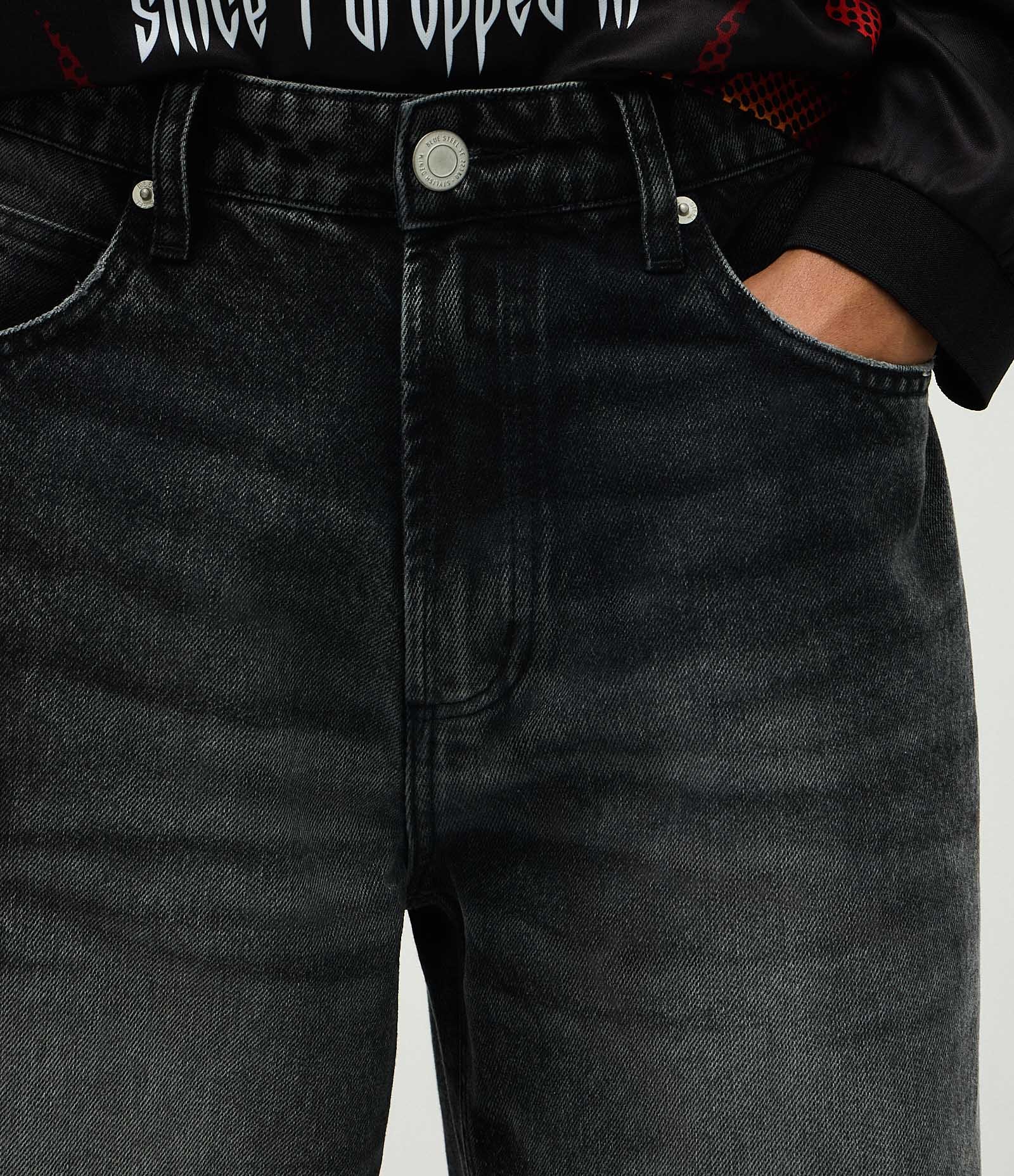 Calça Jeans Wide Leg Preto 3