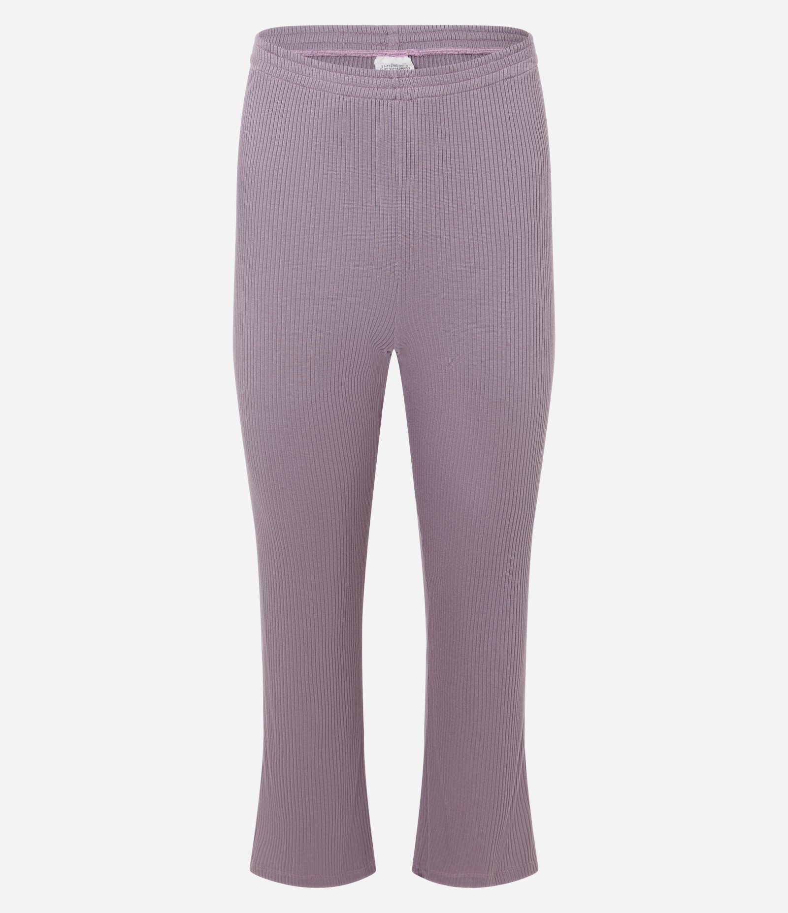 Pijama Longo Americano em Ribana com Viés Contrastante Roxo 4