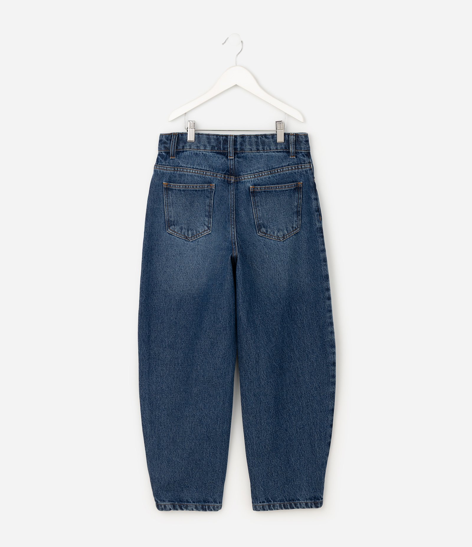 Calça Infantil Baggy em Jeans com Aplicação de Strass – Tam 7 a 16 Anos Azul 2