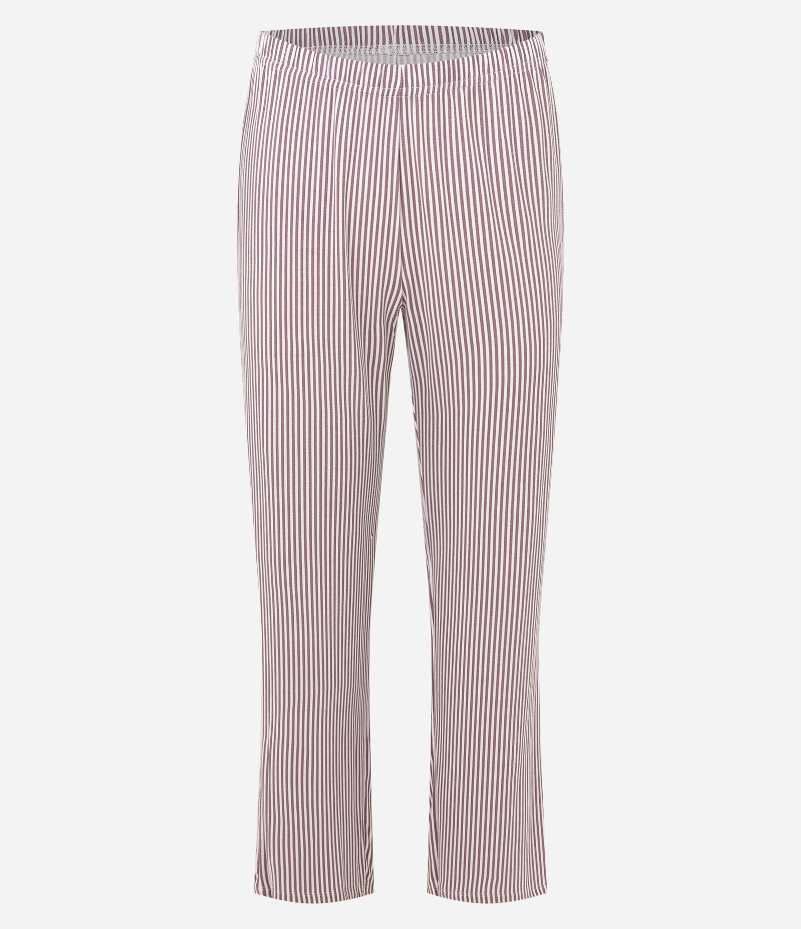 Pijama Longo em Ribana com Gatinho de Strass Branco/Vermelho 4