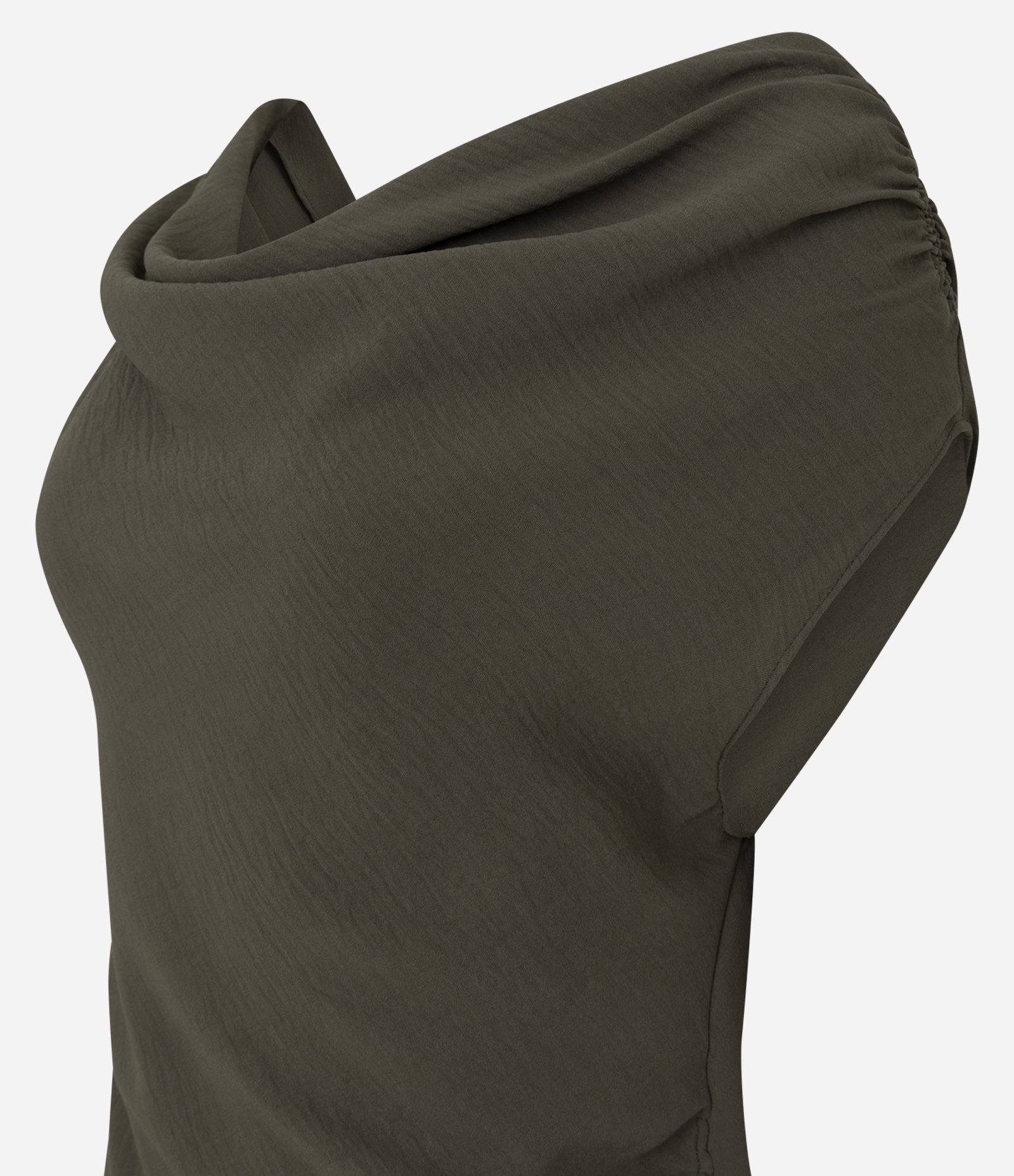 Blusa Ombro a Ombro com Drapeado Verde 6