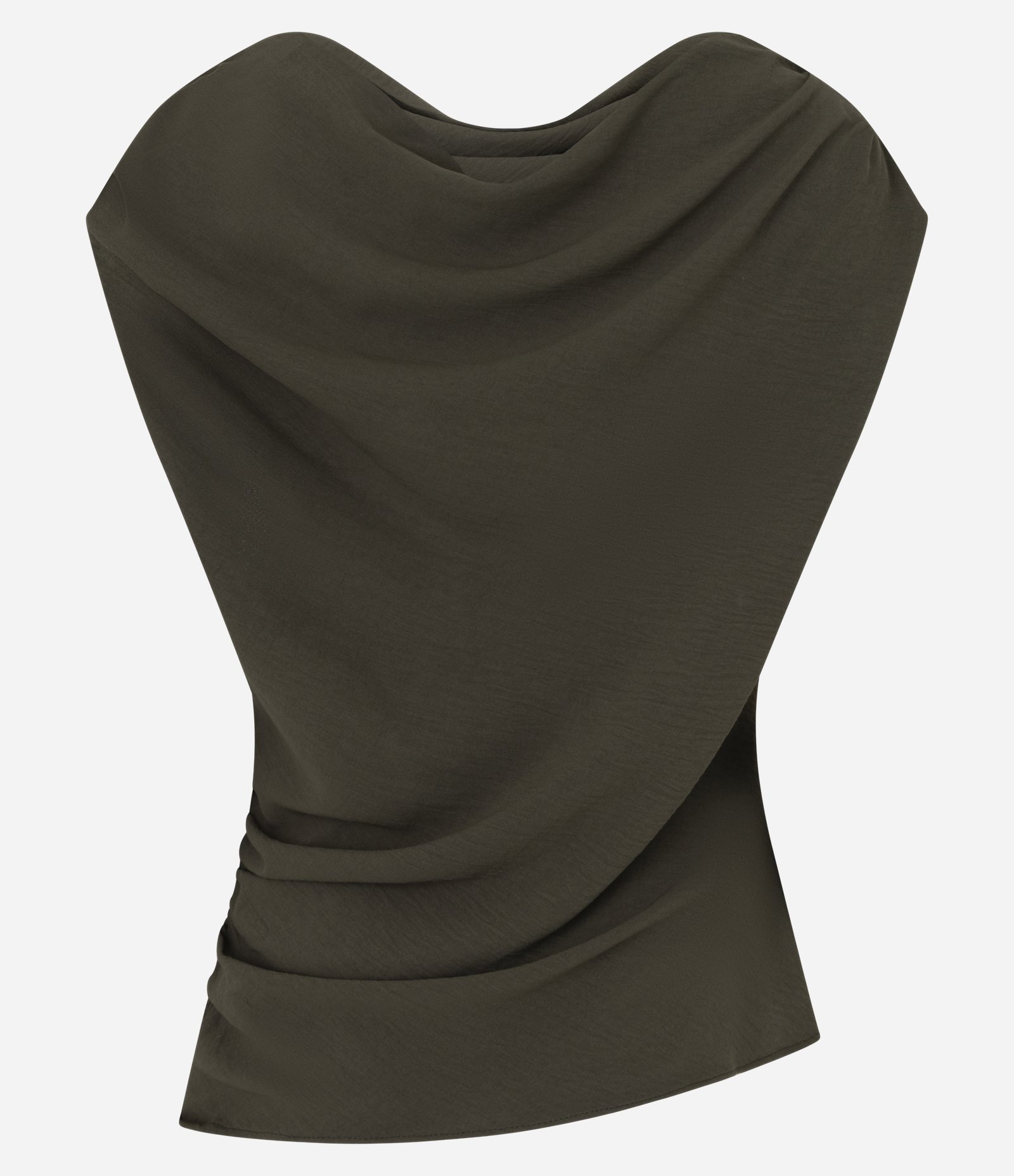 Blusa Ombro a Ombro com Drapeado Verde 7