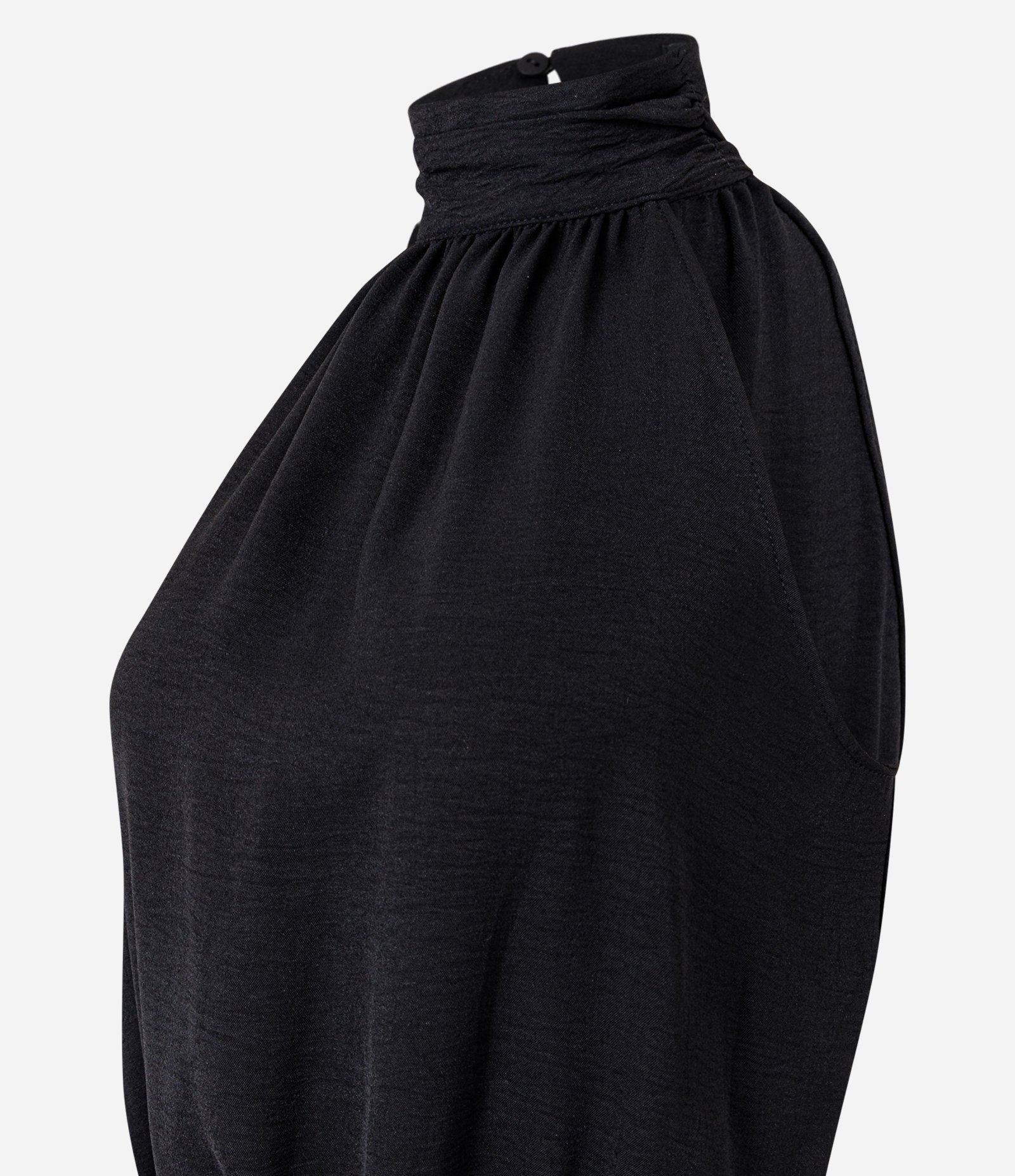 Vestido Curto com Gola Halter Neck Preto 6